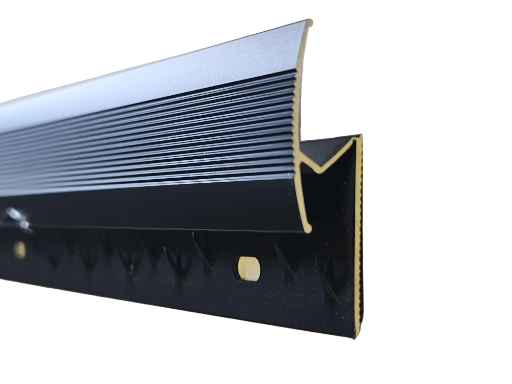 Matt Black Carpet to Tile/Laminate Door Strip 90/120cm