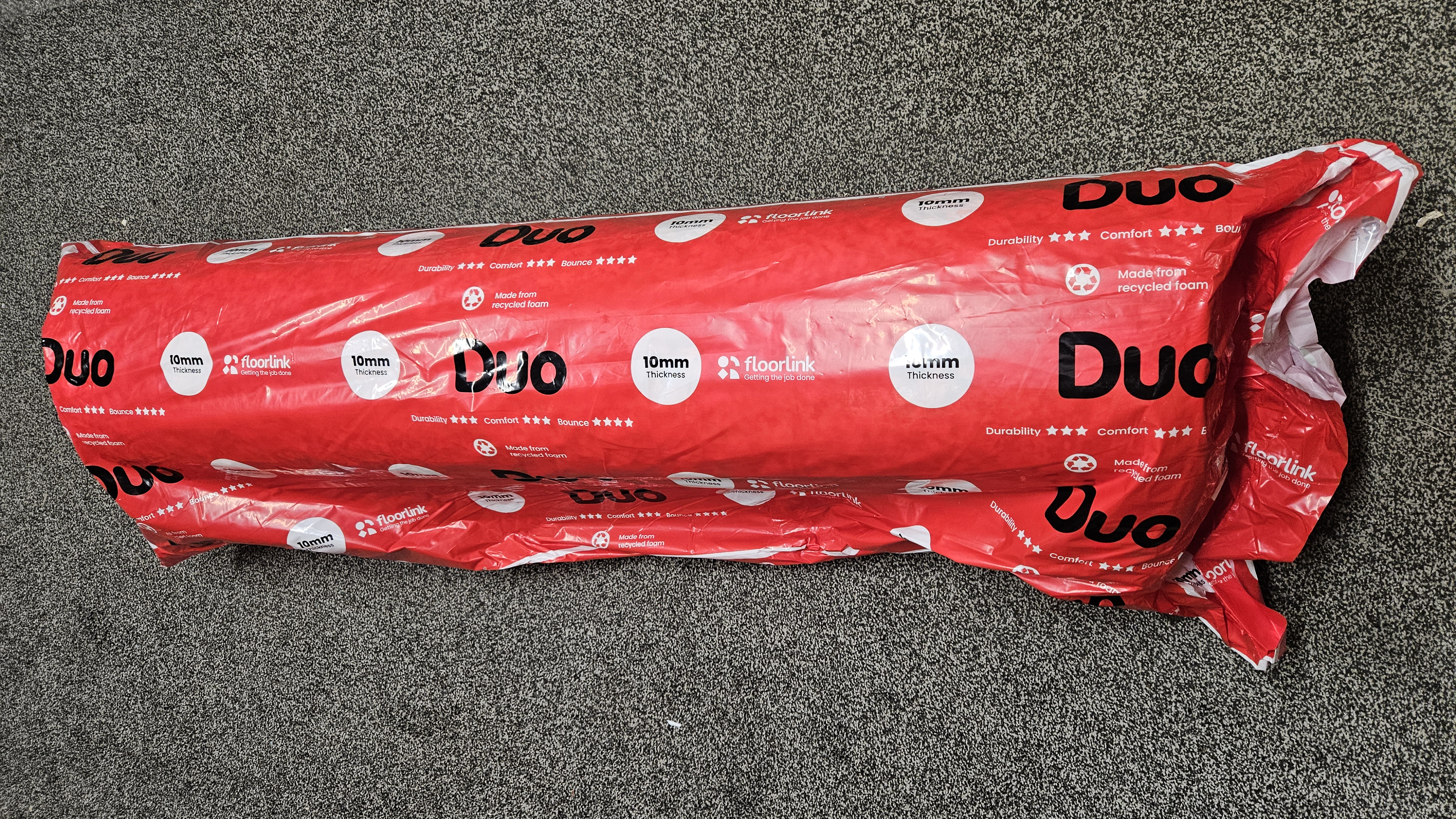 Carpet underlay 10mm thick Branded Duo