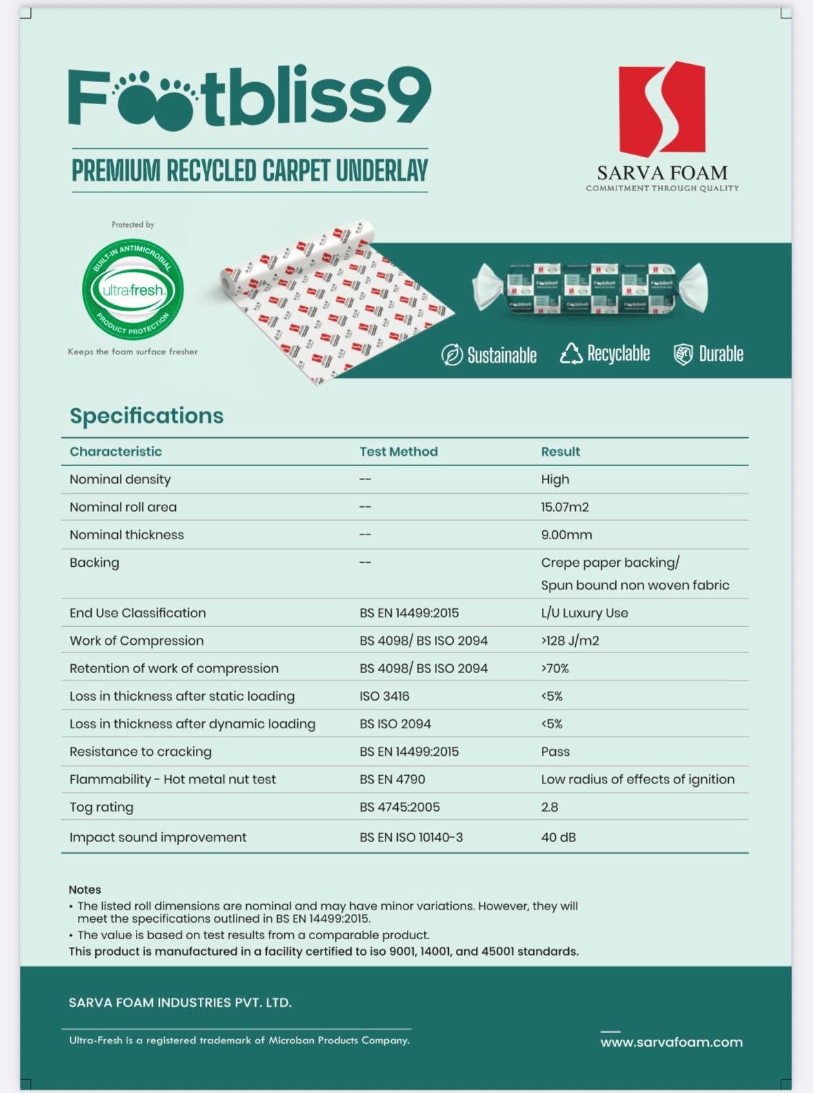 Premium Footbliss 9mm