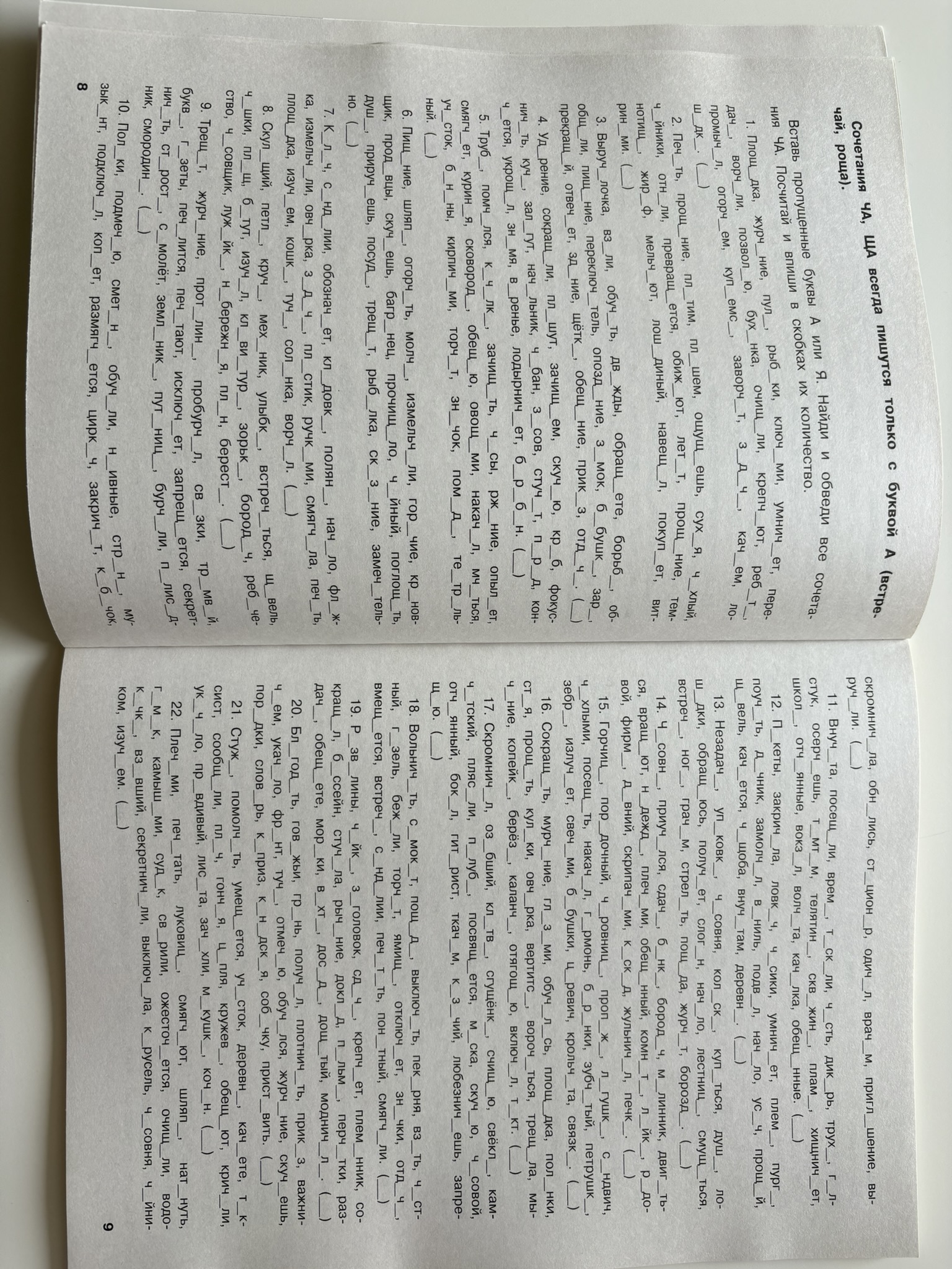 Русский язык. Тренировочные задания. 4 класс