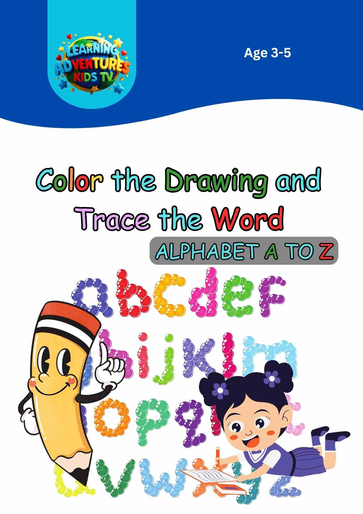 Alphabet Coloring and Tracing Book