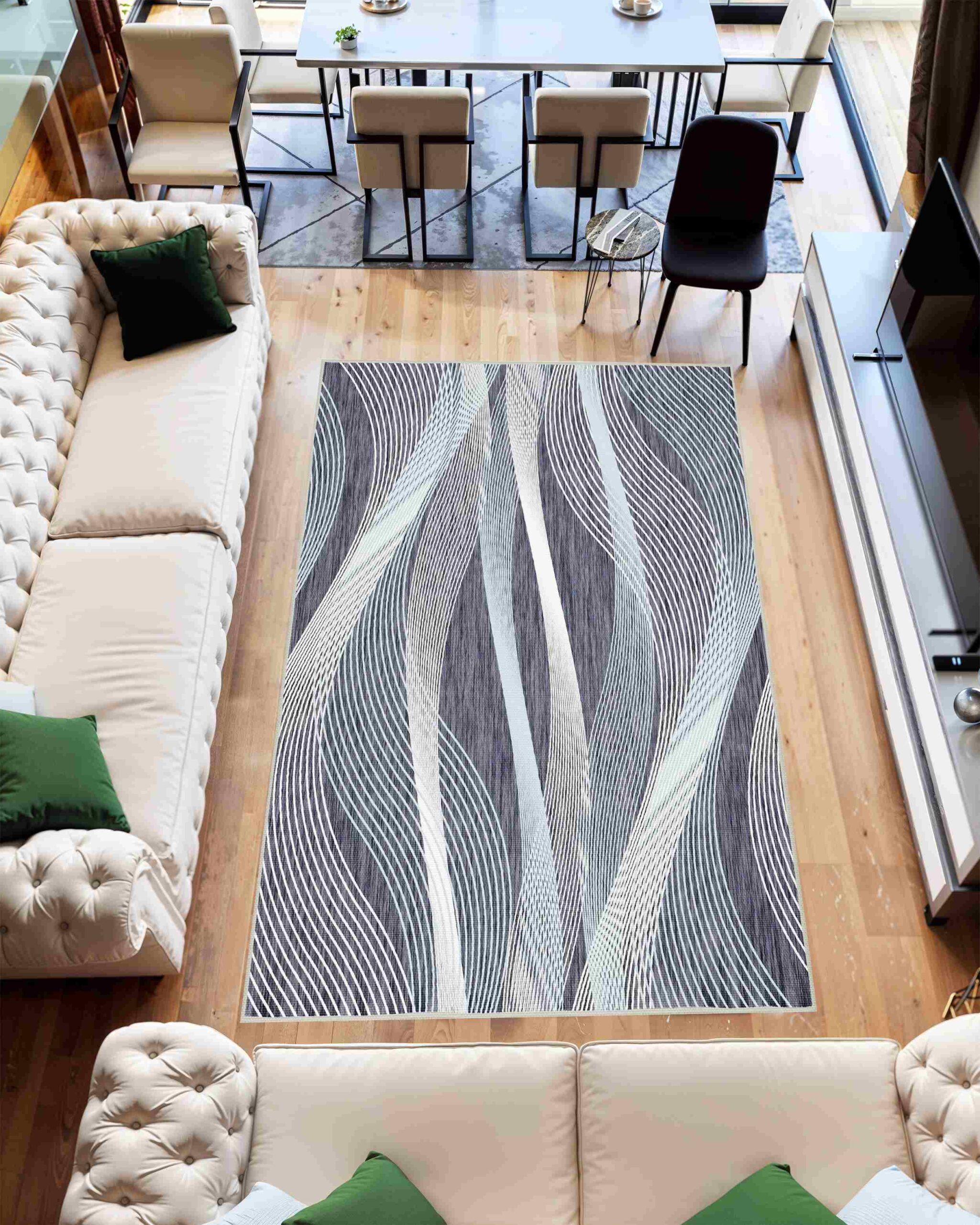 Abstract Modern Rug 5ft 3in x 7ft 5in SKY 7709