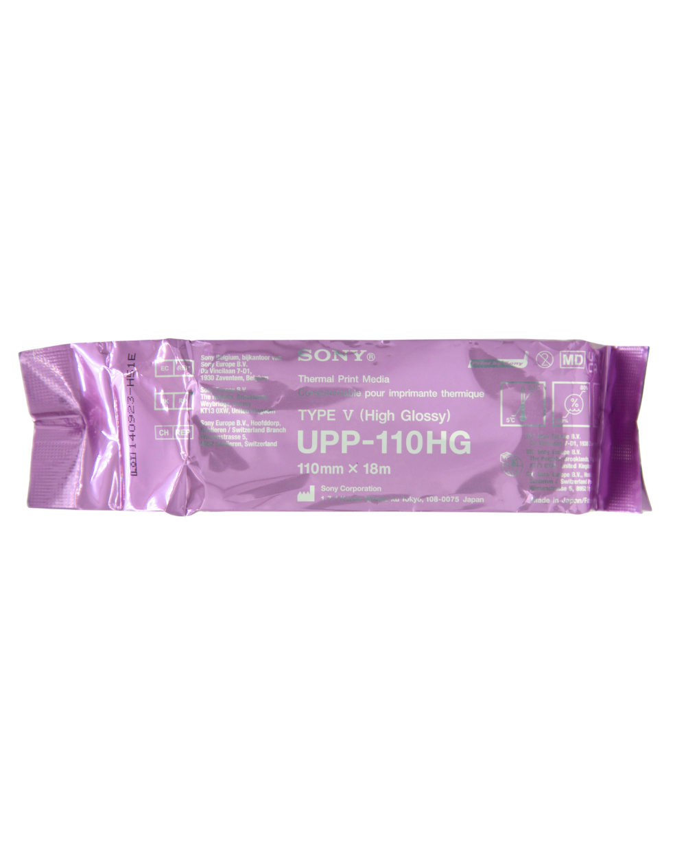 Papel Termico Sony Upp-110HG Alta Densidad y Alto Brillo