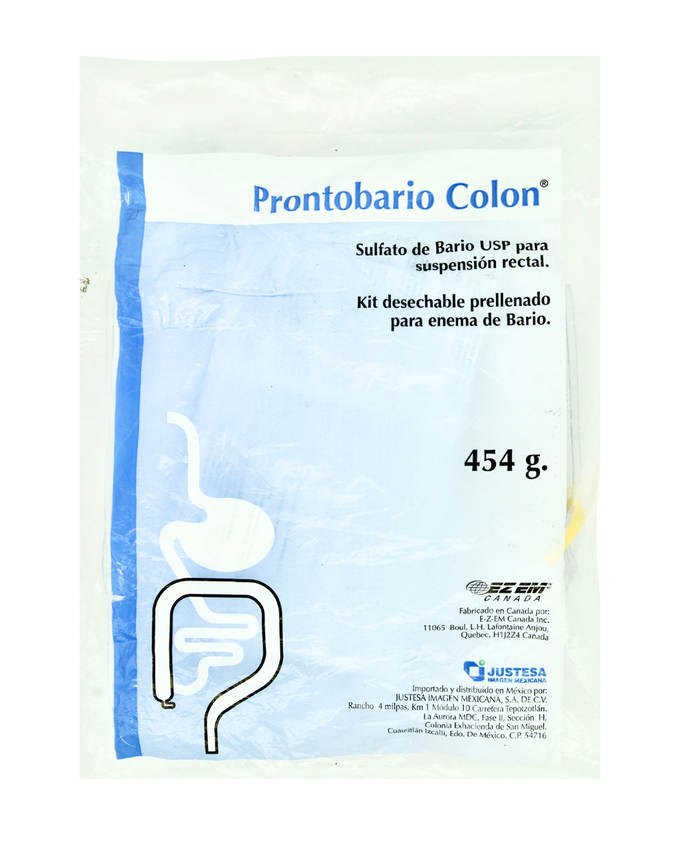Bolsa para Cólon por Enema con Cánula 454gm