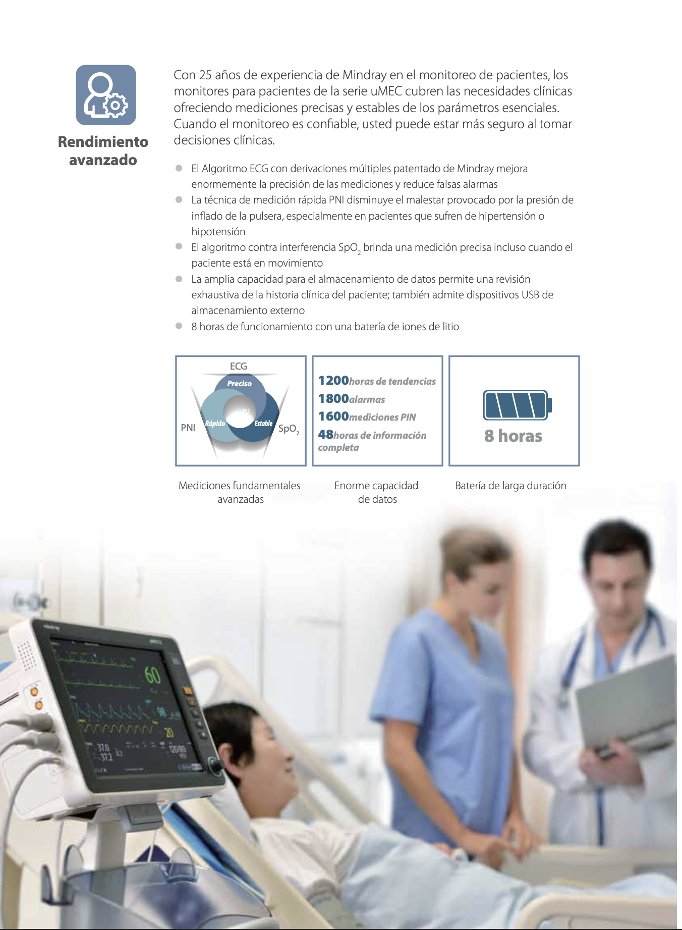 Monitor Multiparámetros para paciente Mindray
