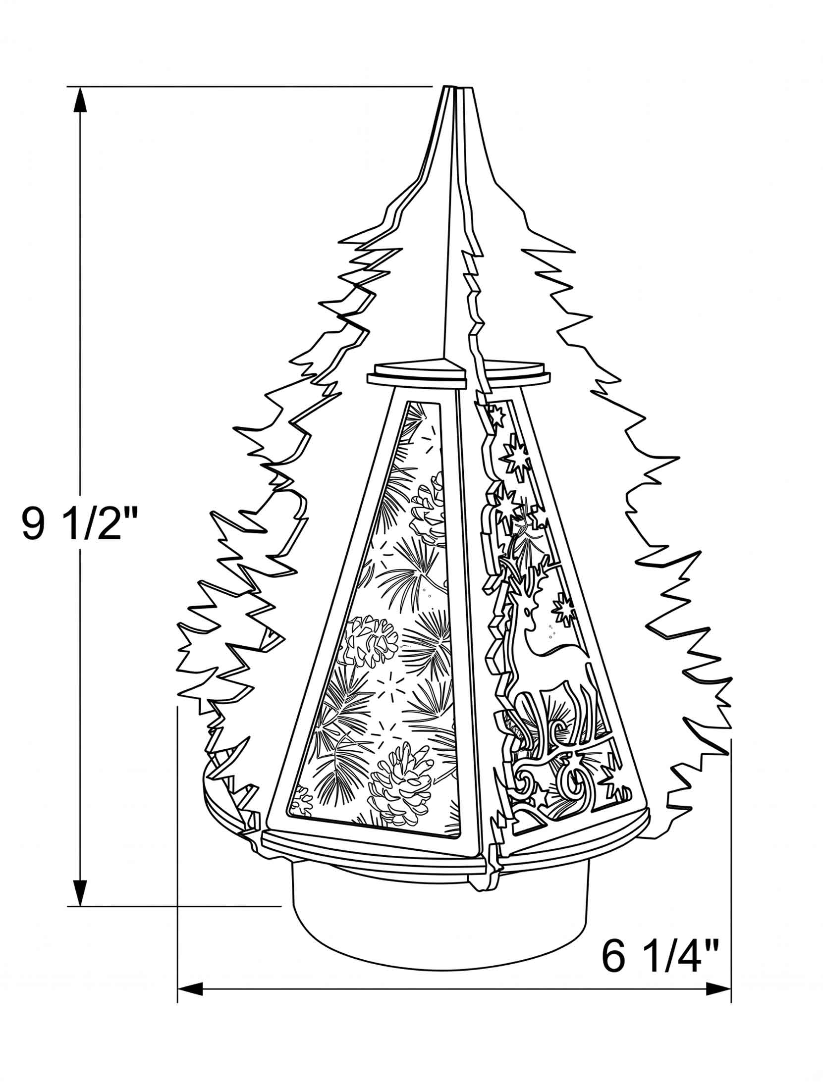Christmas Tree LED Table Lamp
