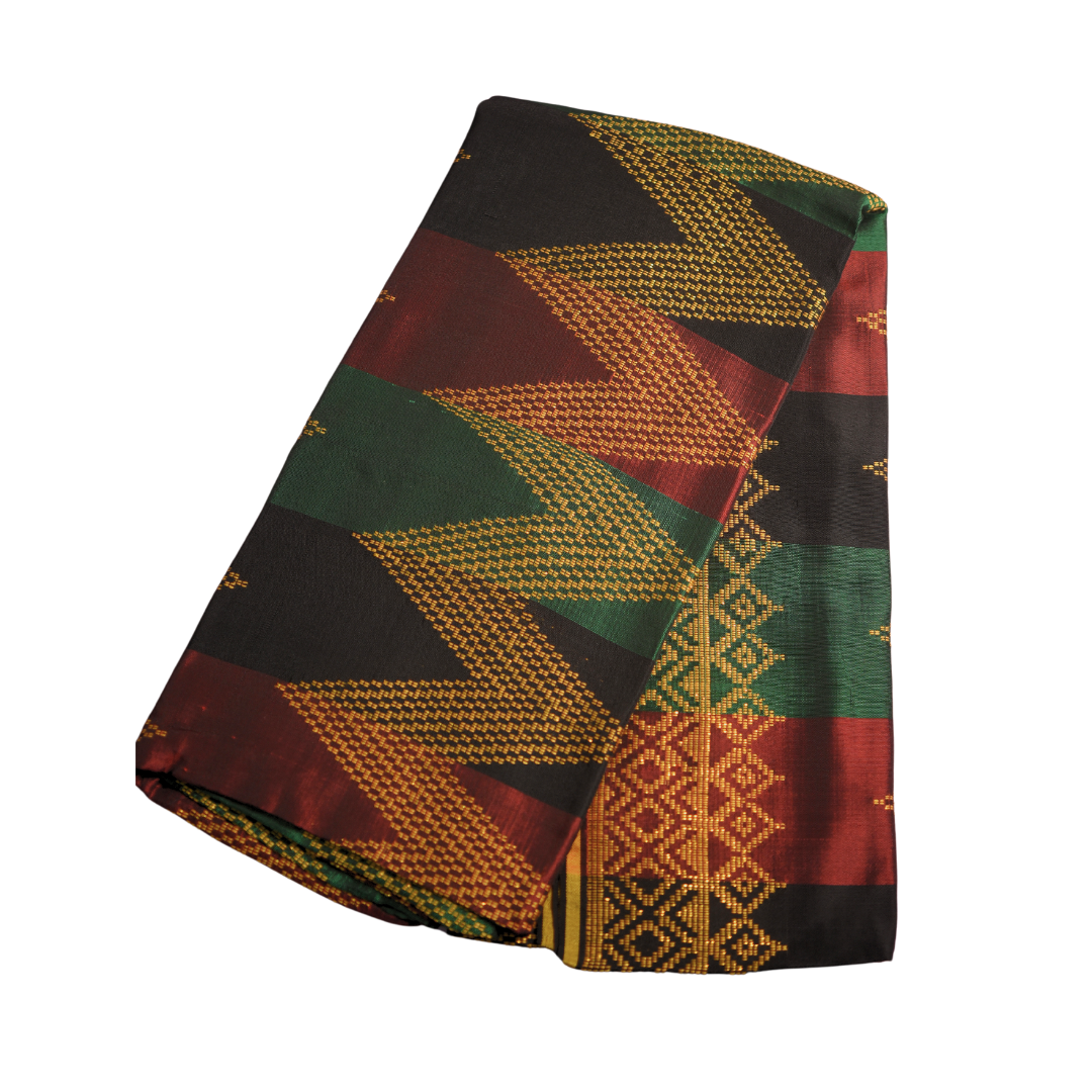 Full Design Inaul (Black, Green, Maroon, and Gold)