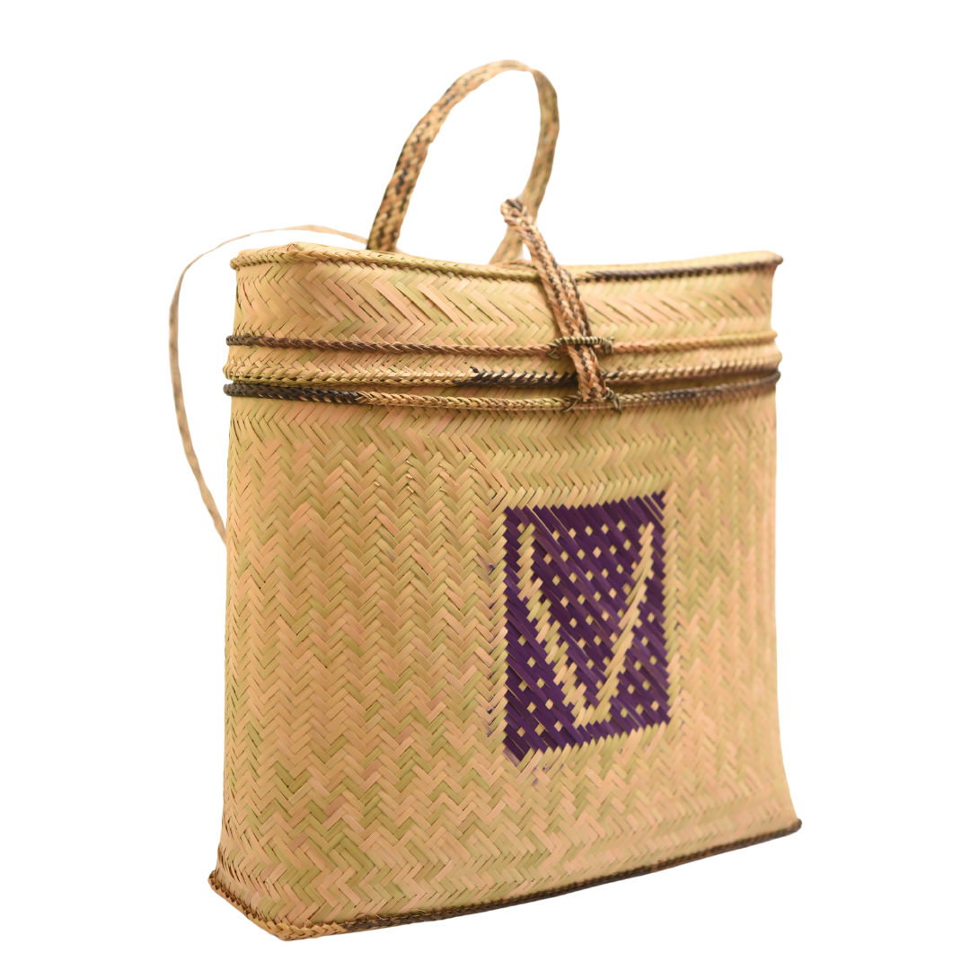 Backpack (Plain with Violet Design)