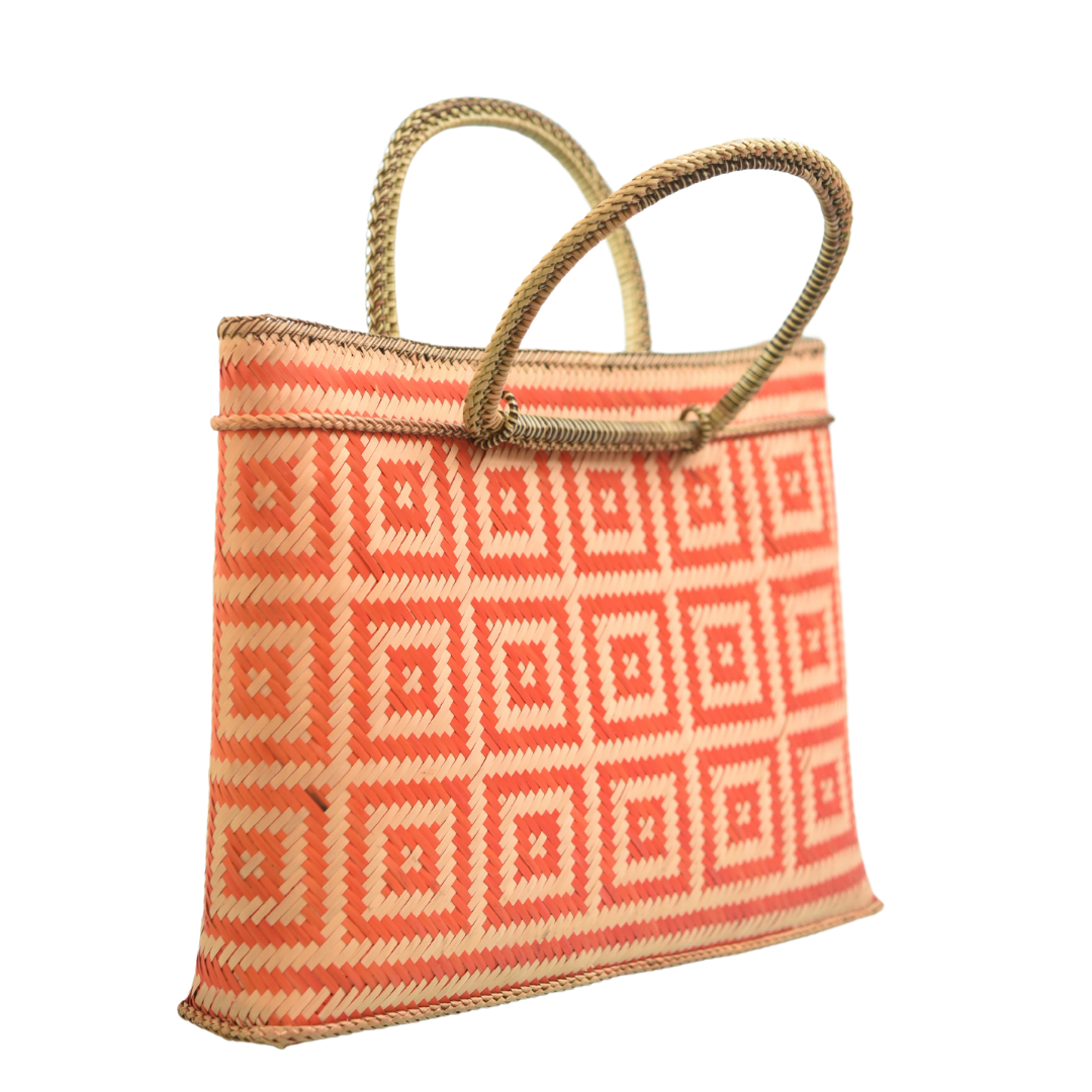Handbag (Small Drumata Orange Design)