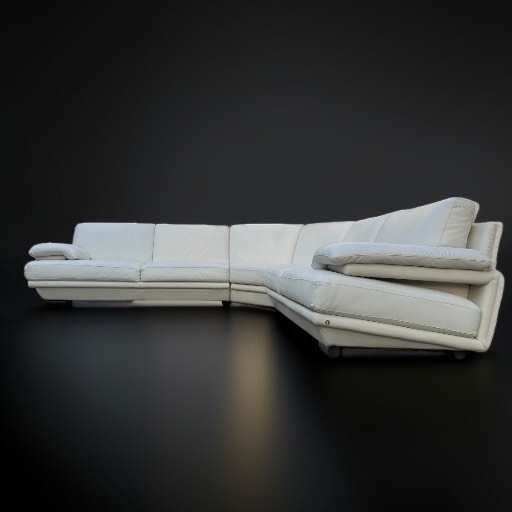 Natuzzi Italian Leather Sectional – Redesigned by Just Like New