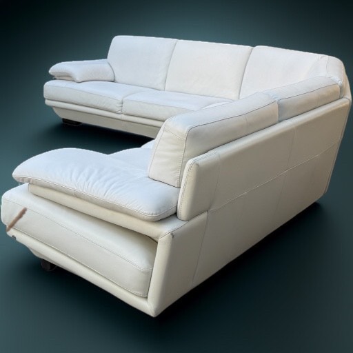 Natuzzi Italian Leather Sectional – Redesigned by Just Like New