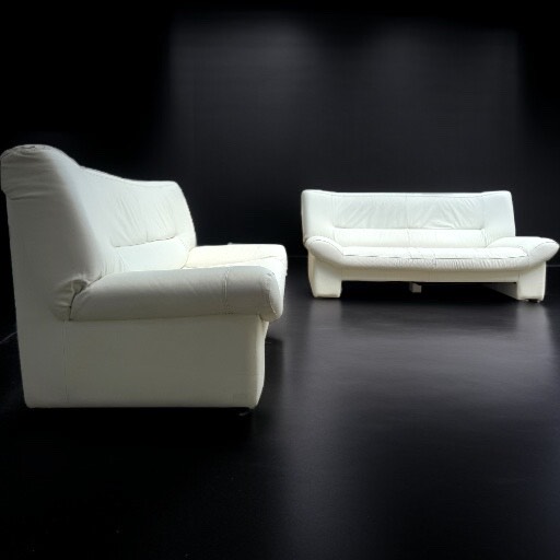 Nicoletti Salotti Italian Leather Sofa Set – Redesigned by Just Like New