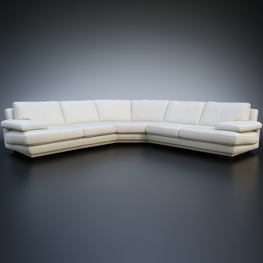 Natuzzi Italian Leather Sectional – Redesigned by Just Like New