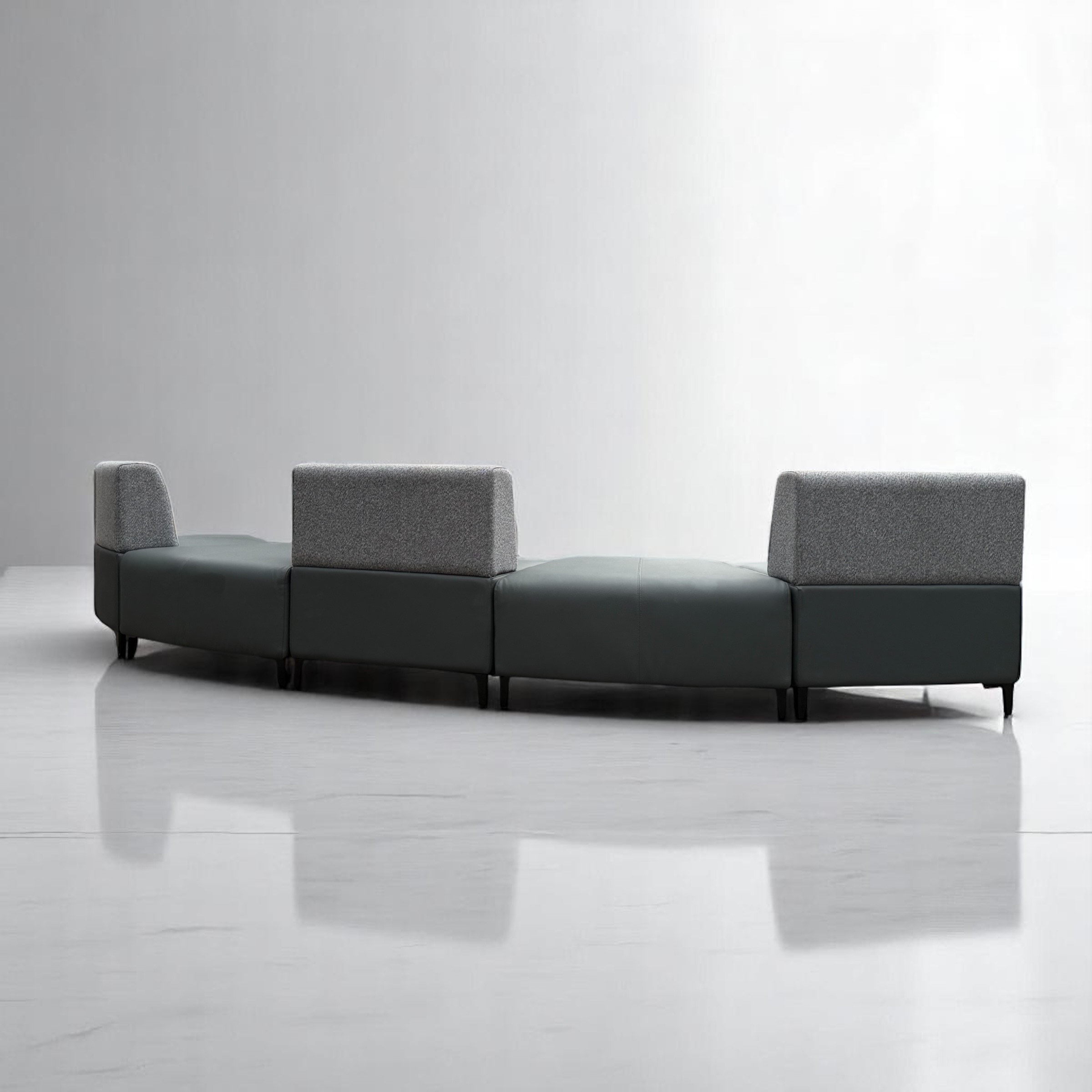 Just Like New – Leather Modular Sofa Set 