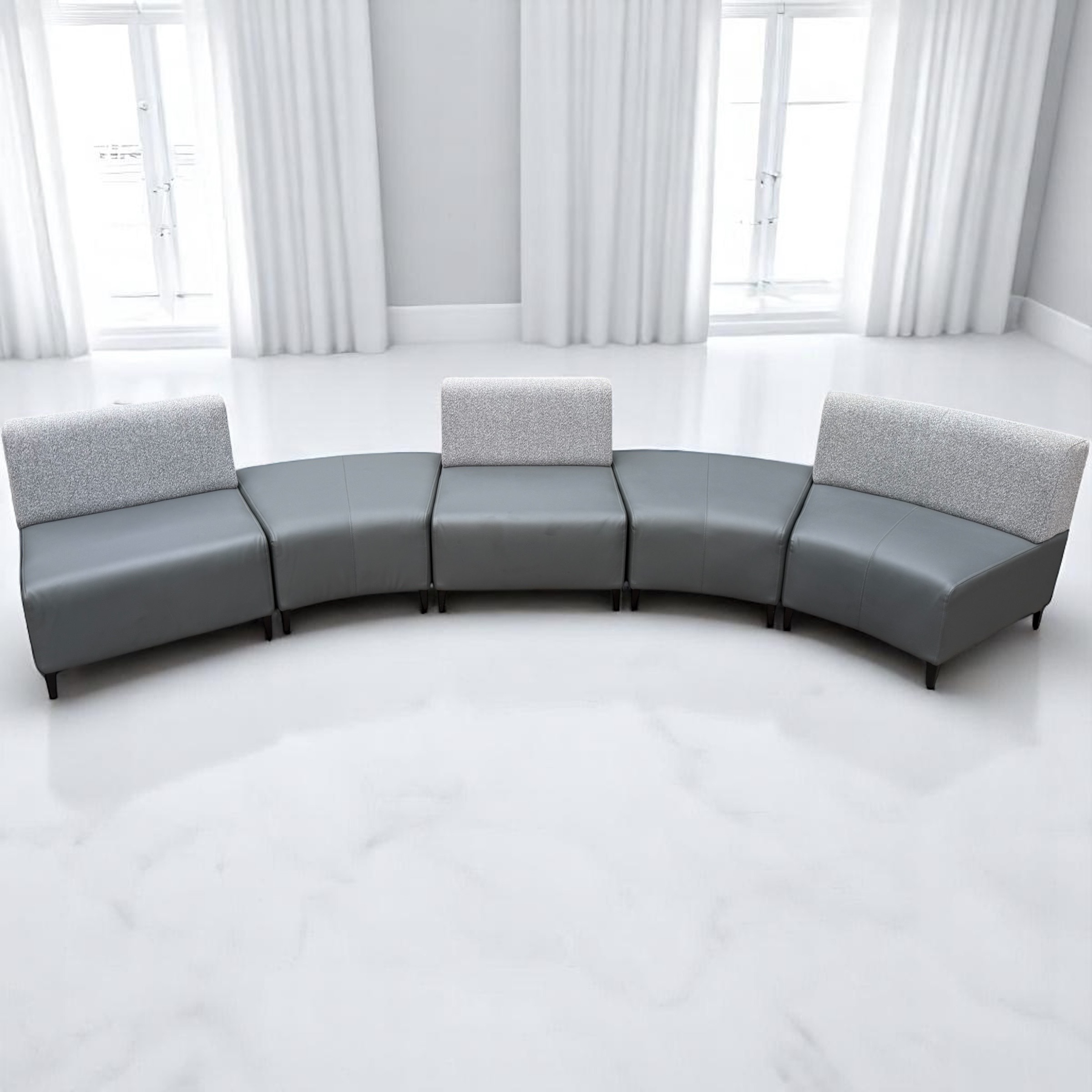 Just Like New – Leather Modular Sofa Set 