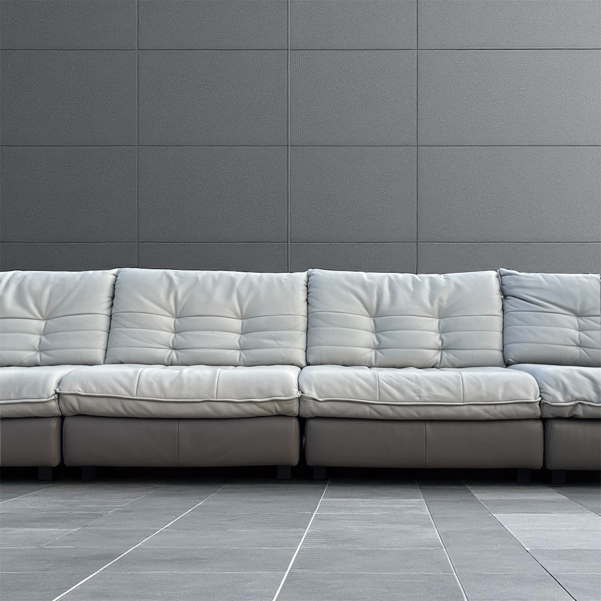 Natuzzi Italian Leather Modular Sofa Set