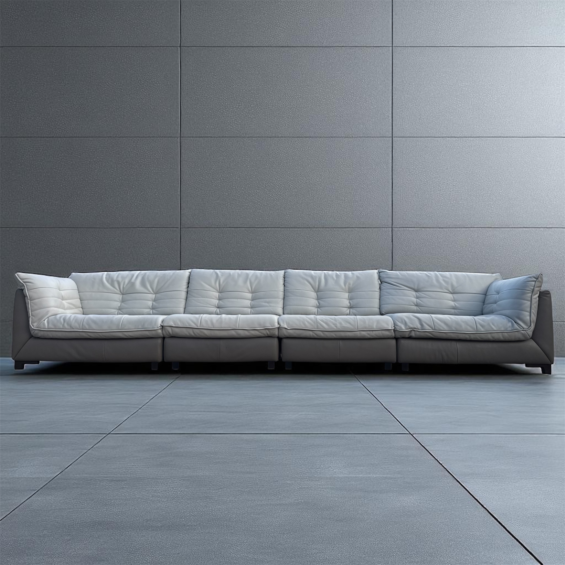 Natuzzi Italian Leather Modular Sofa Set
