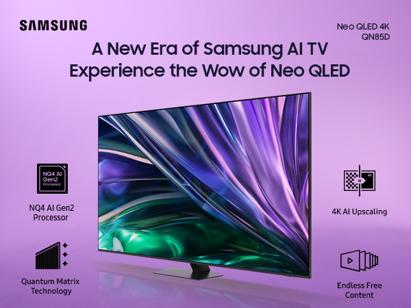 Samsung 65 inch Smart Neo QLED TV - 4K - 2024, 65QN85D