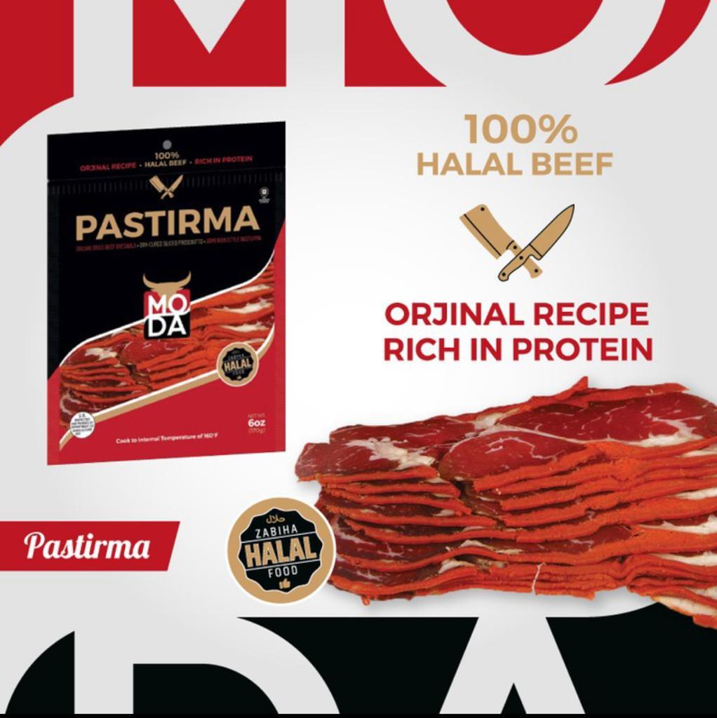Deli, Pastirma, Cured Dried Beef, Pre-Sliced, 