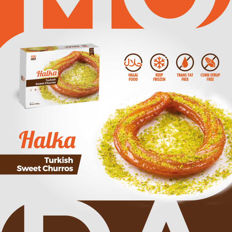 Turkish Sweet Churros (Halka), Gift Pack, 6pcs, 