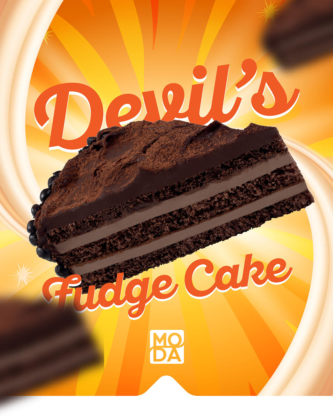 Cake, Devil's Fudge, Pre-Sliced (9"), 12pcs