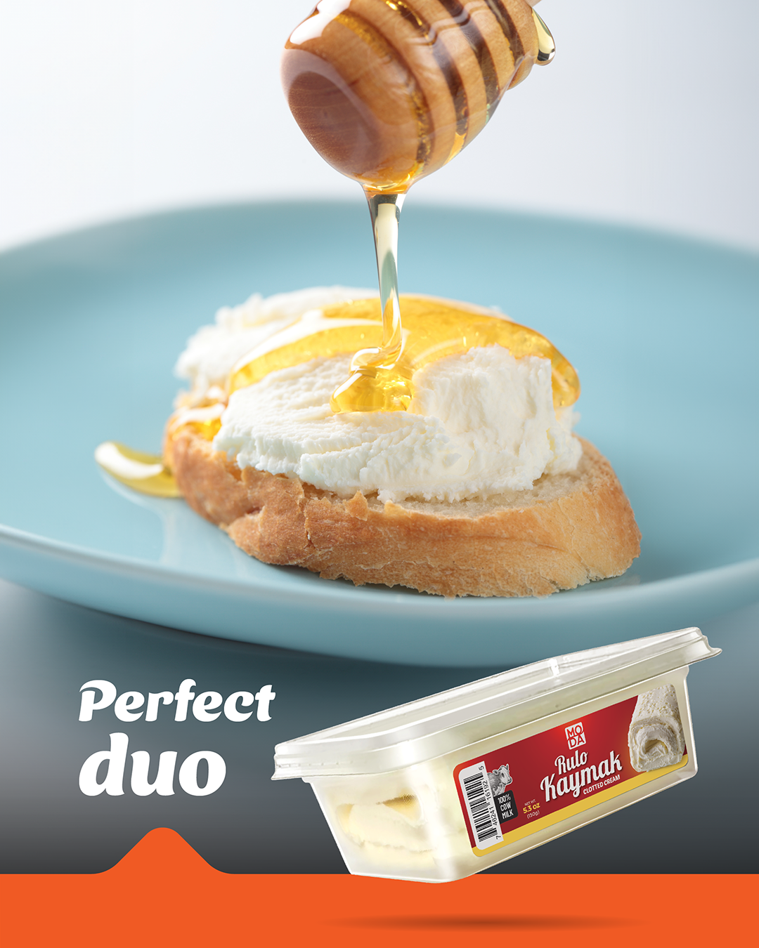 Roll Kaymak, Clotted Cream, 