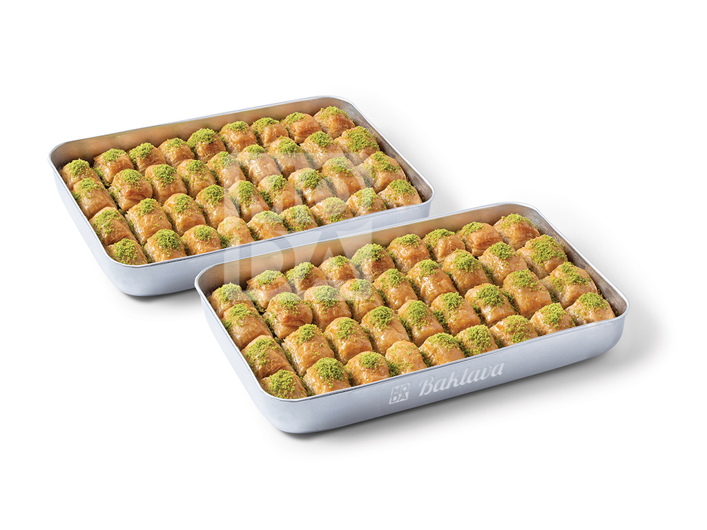 Baklava with Double Pistachio, 72pcs, 2 Tray