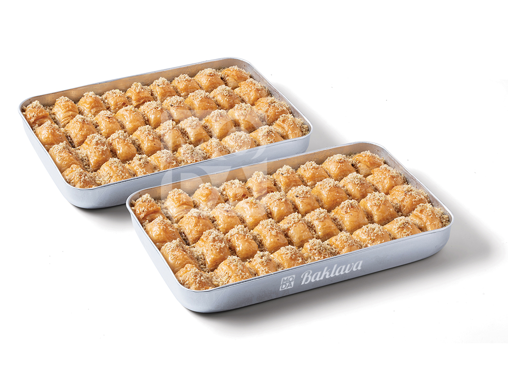 Baklava with Double Walnut, 72pcs, 2 Tray