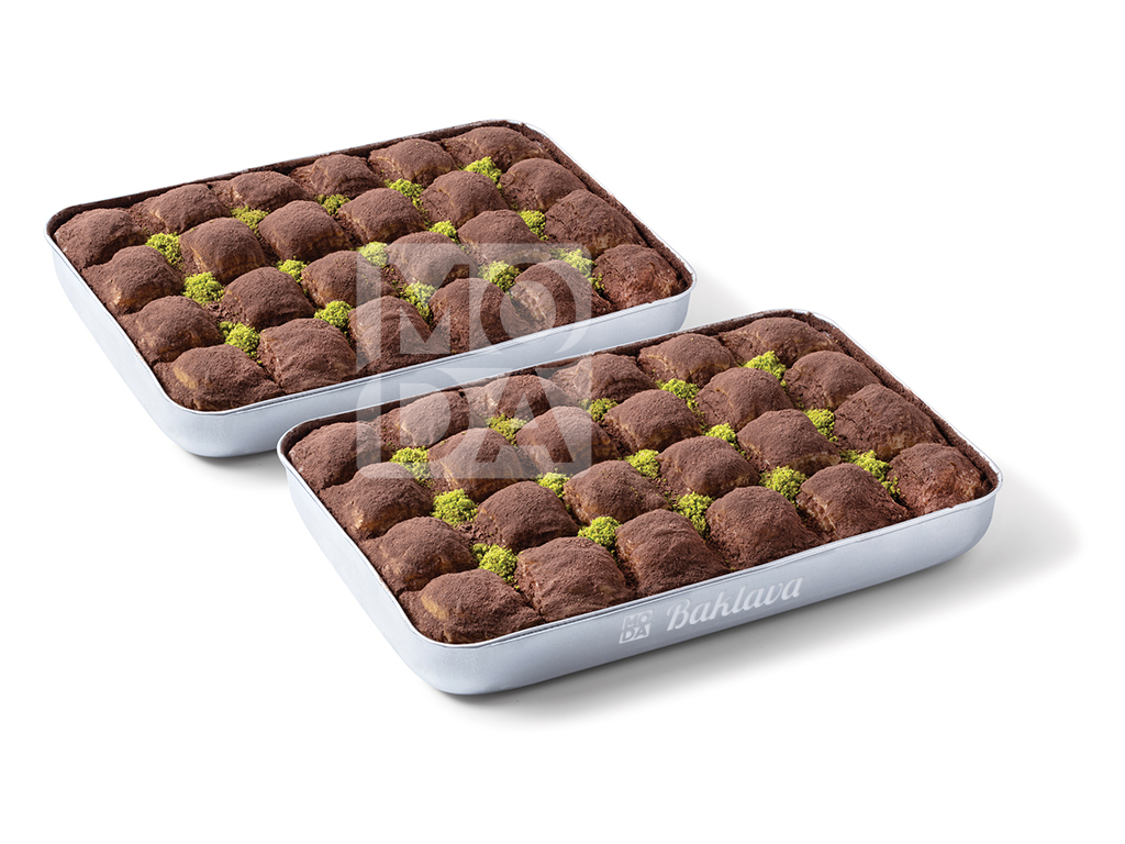 Baklava, Cold Milky with Pistachio, 48pcs, 2 Tray