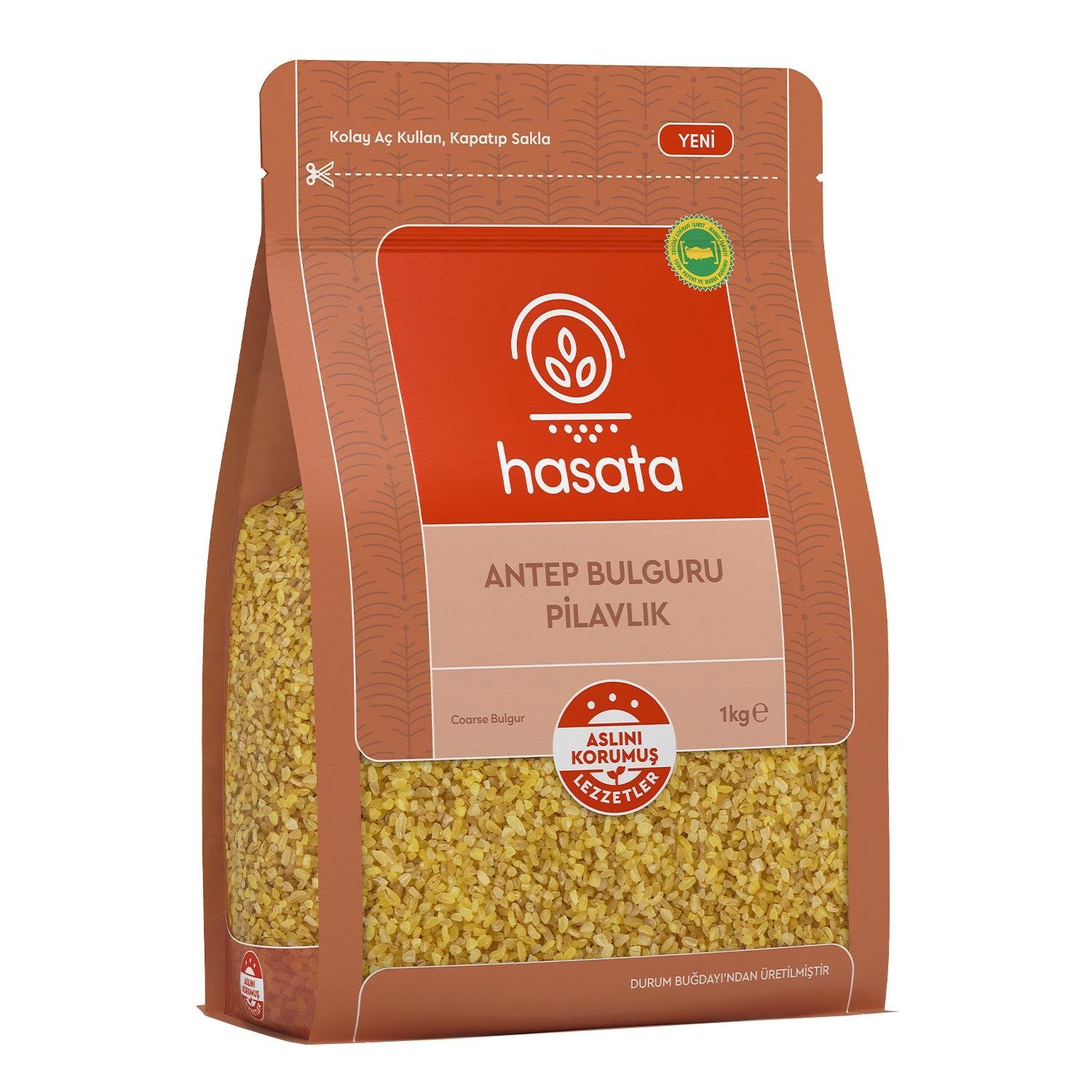 Hasata Antep Coarse Bulgur, (Pilavlik Antep Bulguru) 1KG