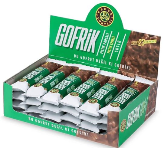 Fistikli Gofrik, Pistachio Wafer,