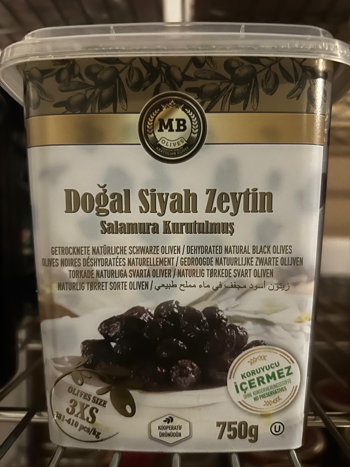 Marmarabirlik Black Olives, Salamura Kurutulmus
