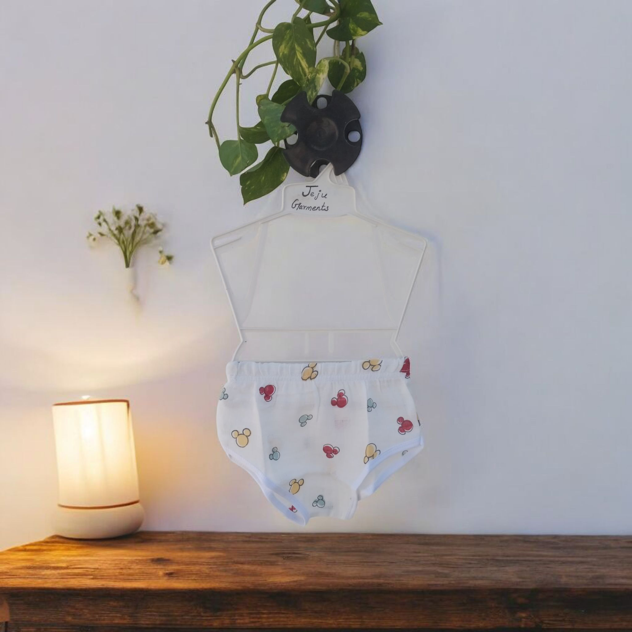 Drops Print Muslin cotton Baby Frock set