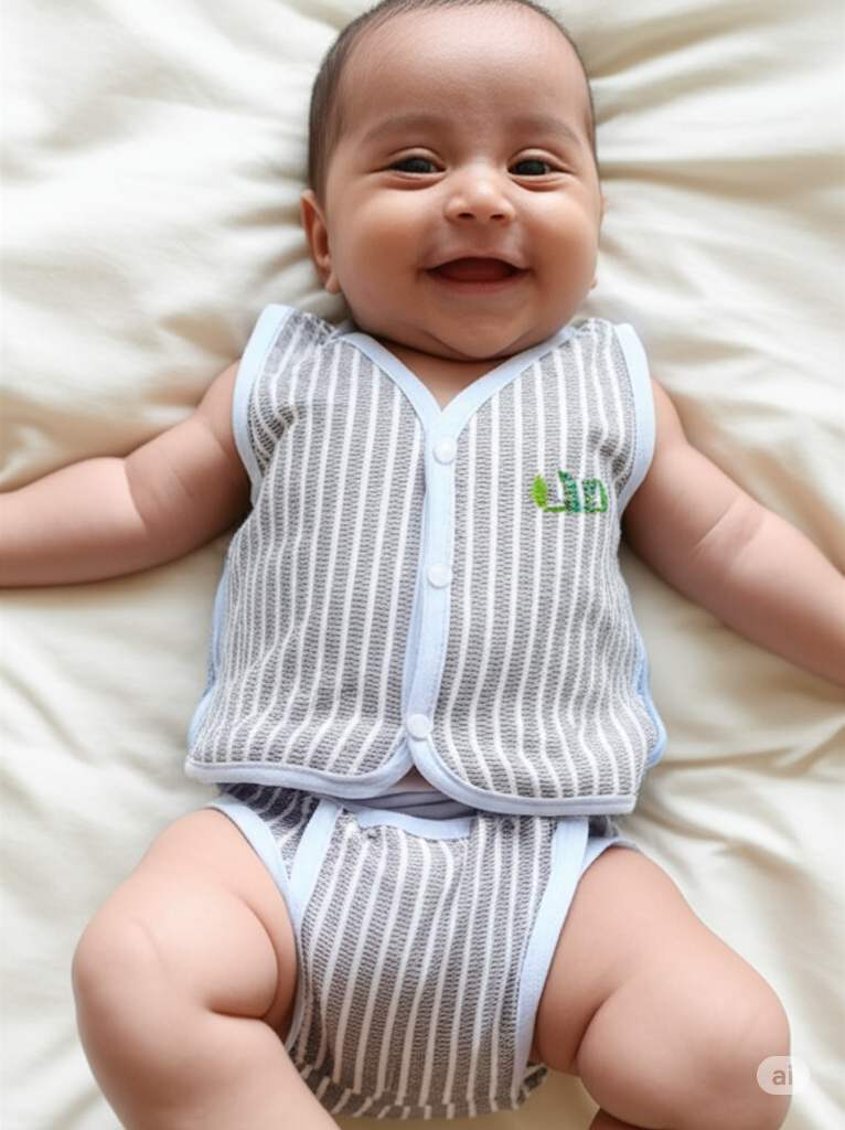 Zebra Cross muslin cotton Baby Set