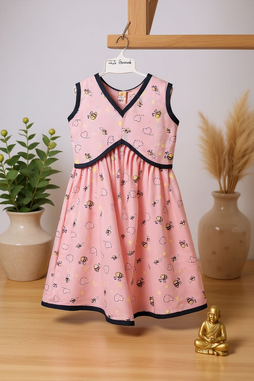 Baby Anarkali - Pink Bee