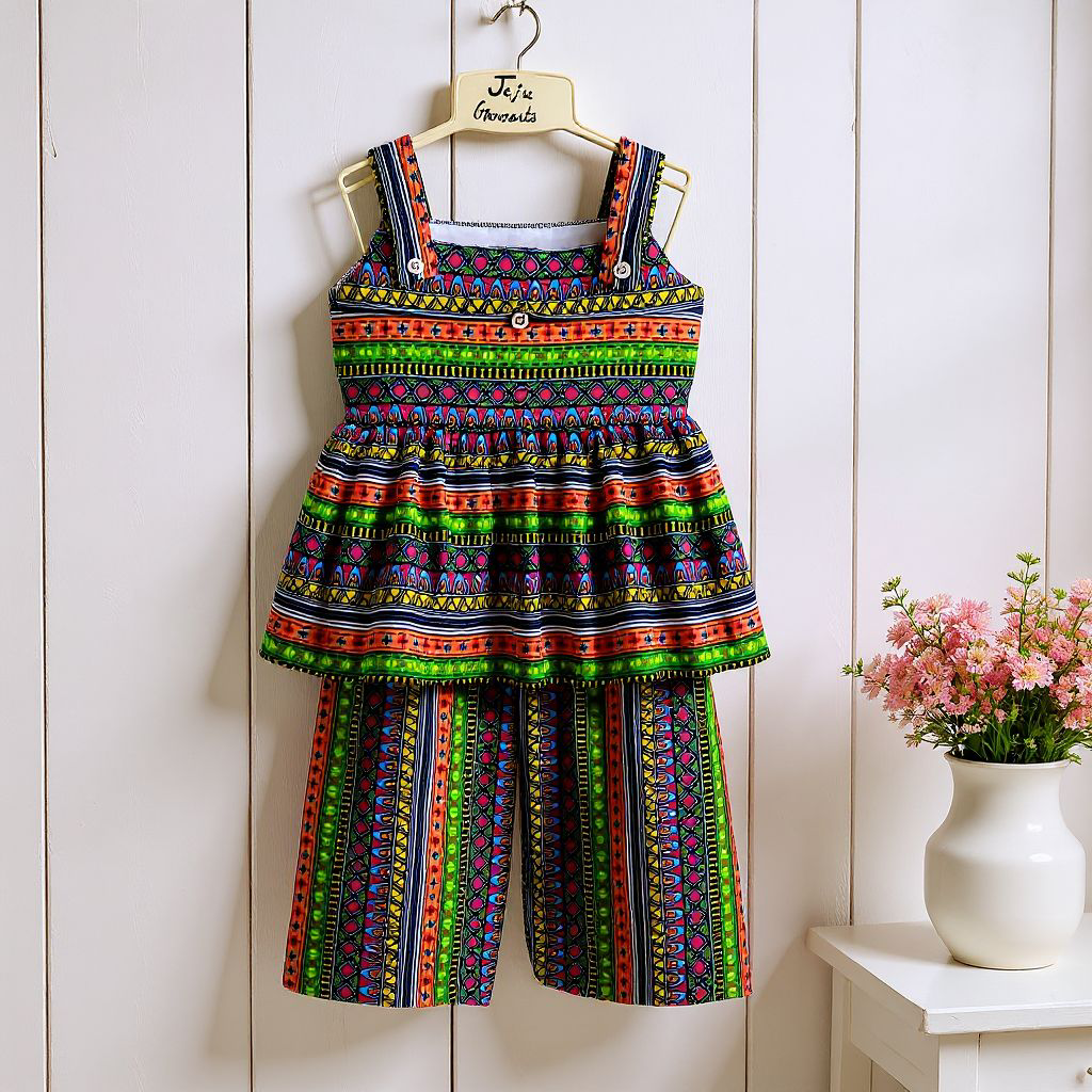 Frill Palazzo Baby Set - orangered