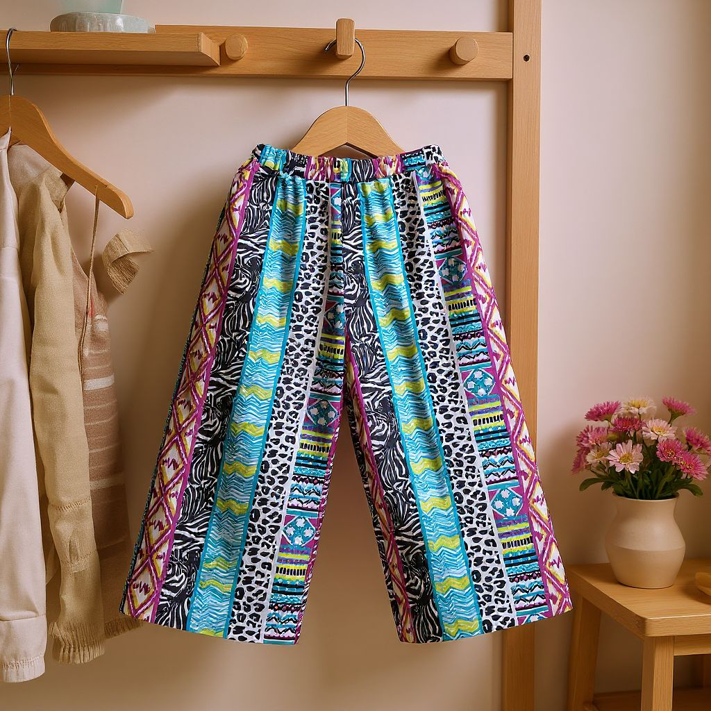 Frill Palazzo Baby Set - skyblue 