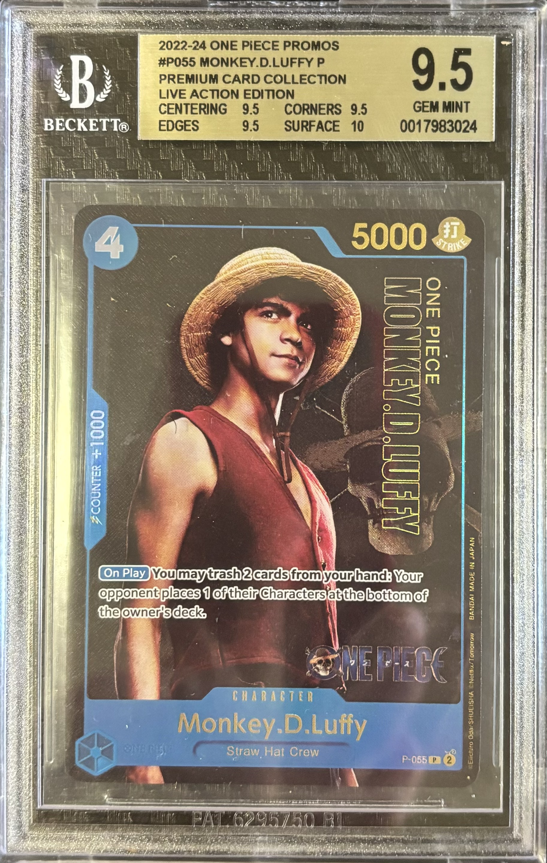 Carta promocional Monkey D. Luffy 2022-24