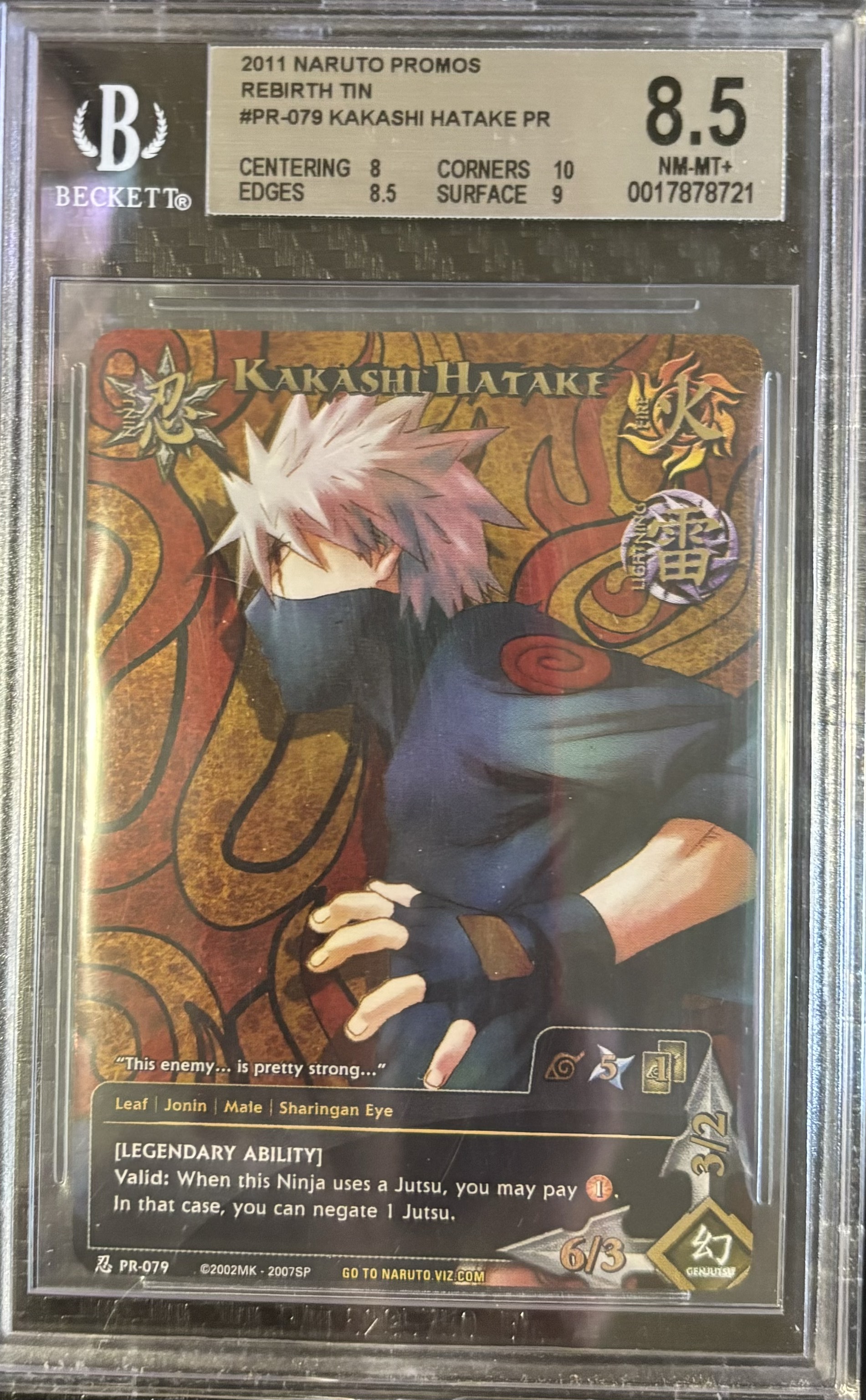 Carta Naruto Kakashi Hatake PR