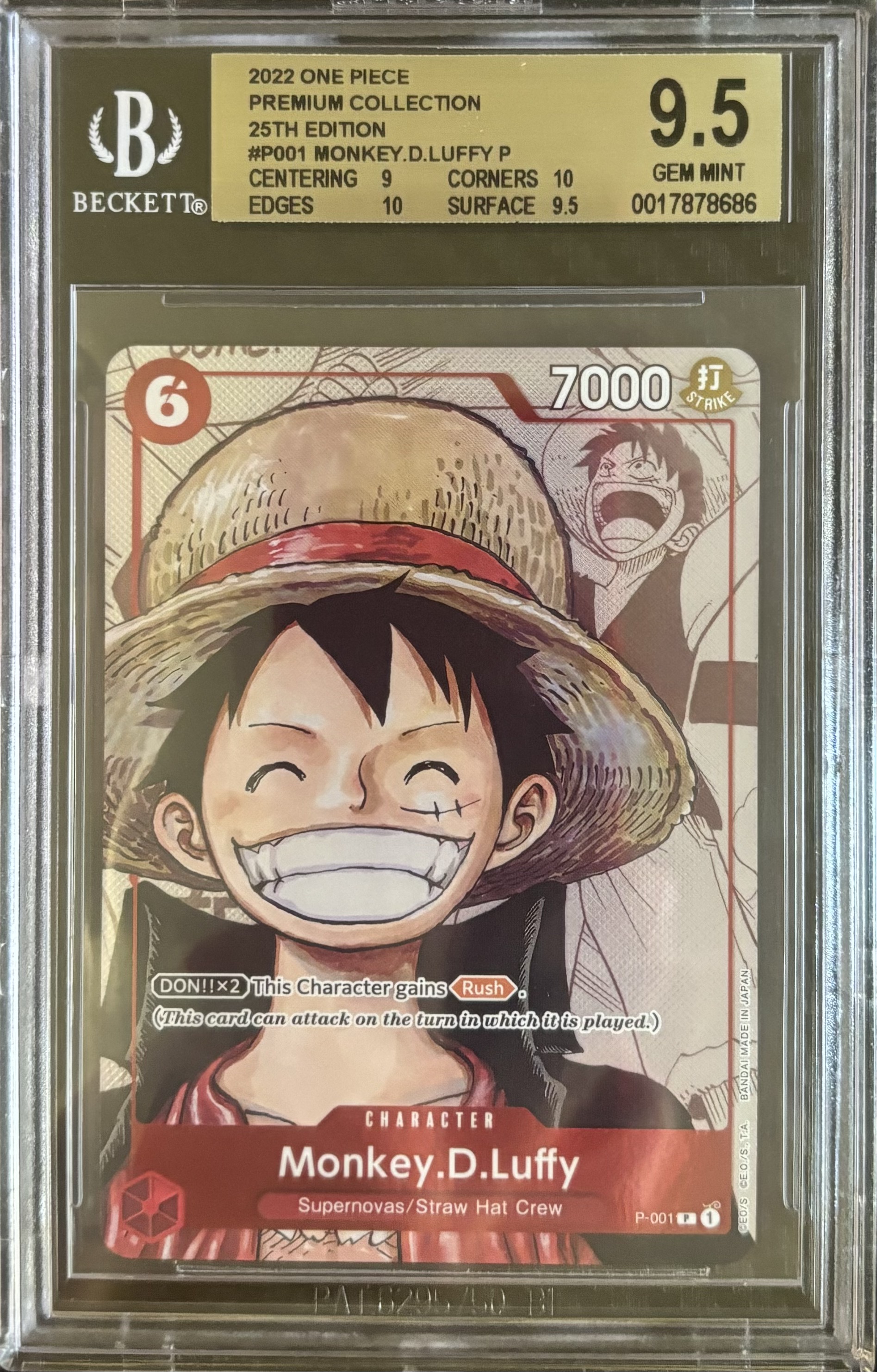 Carta Monkey D. Luffy One Piece