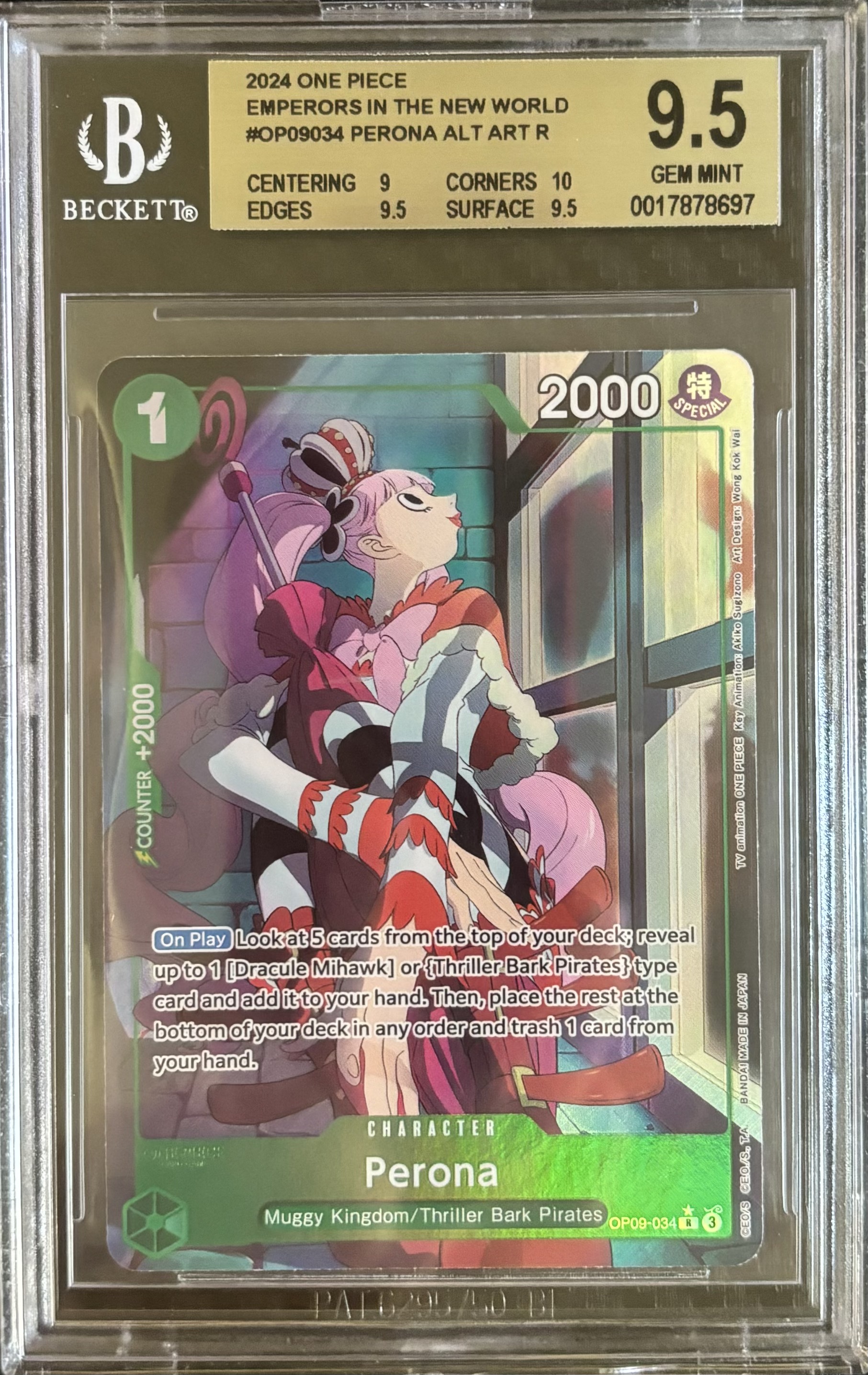 Carta coleccionable Perona Alt Art – One Piece