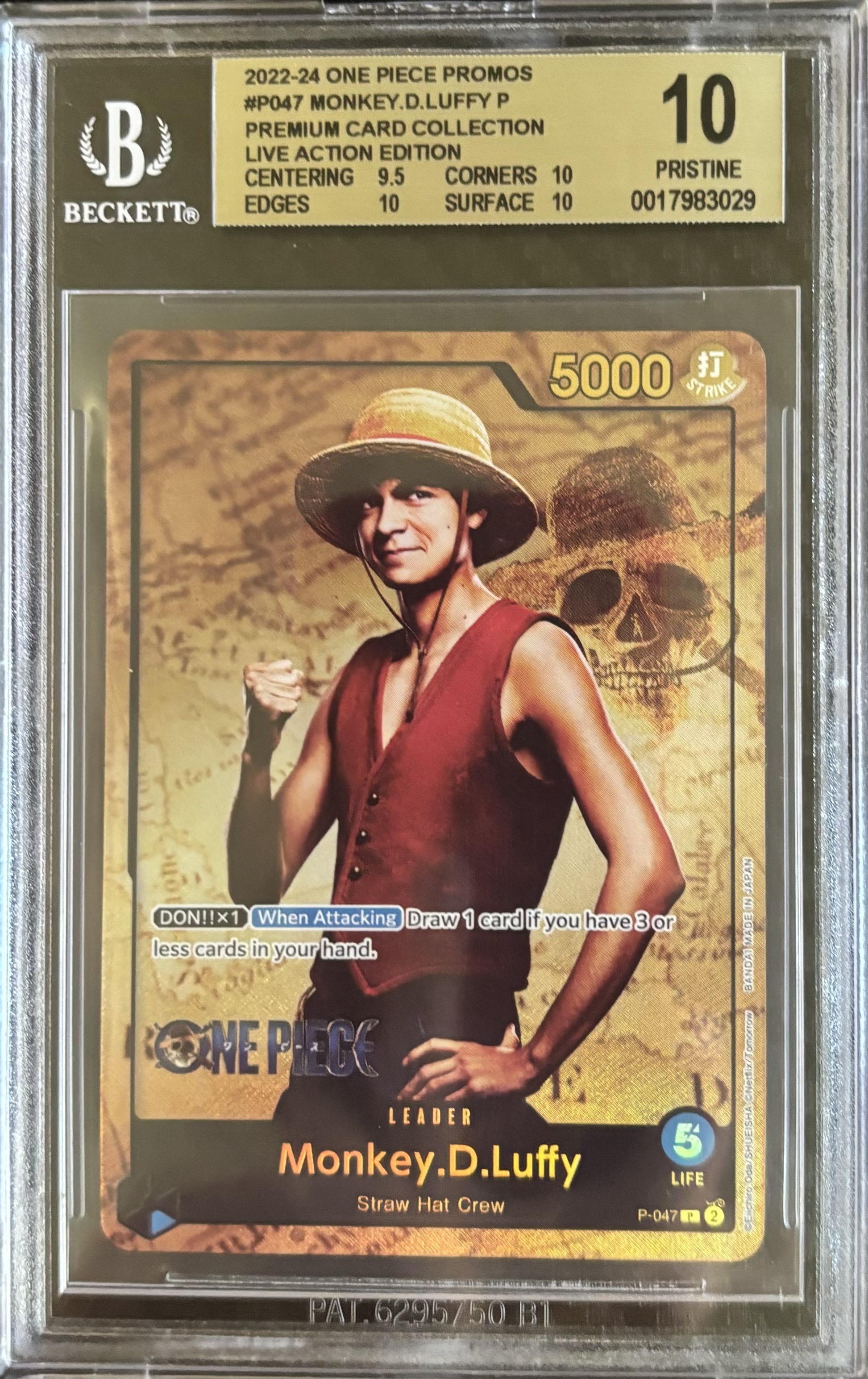 Carta promocional Monkey D. Luffy - One Piece