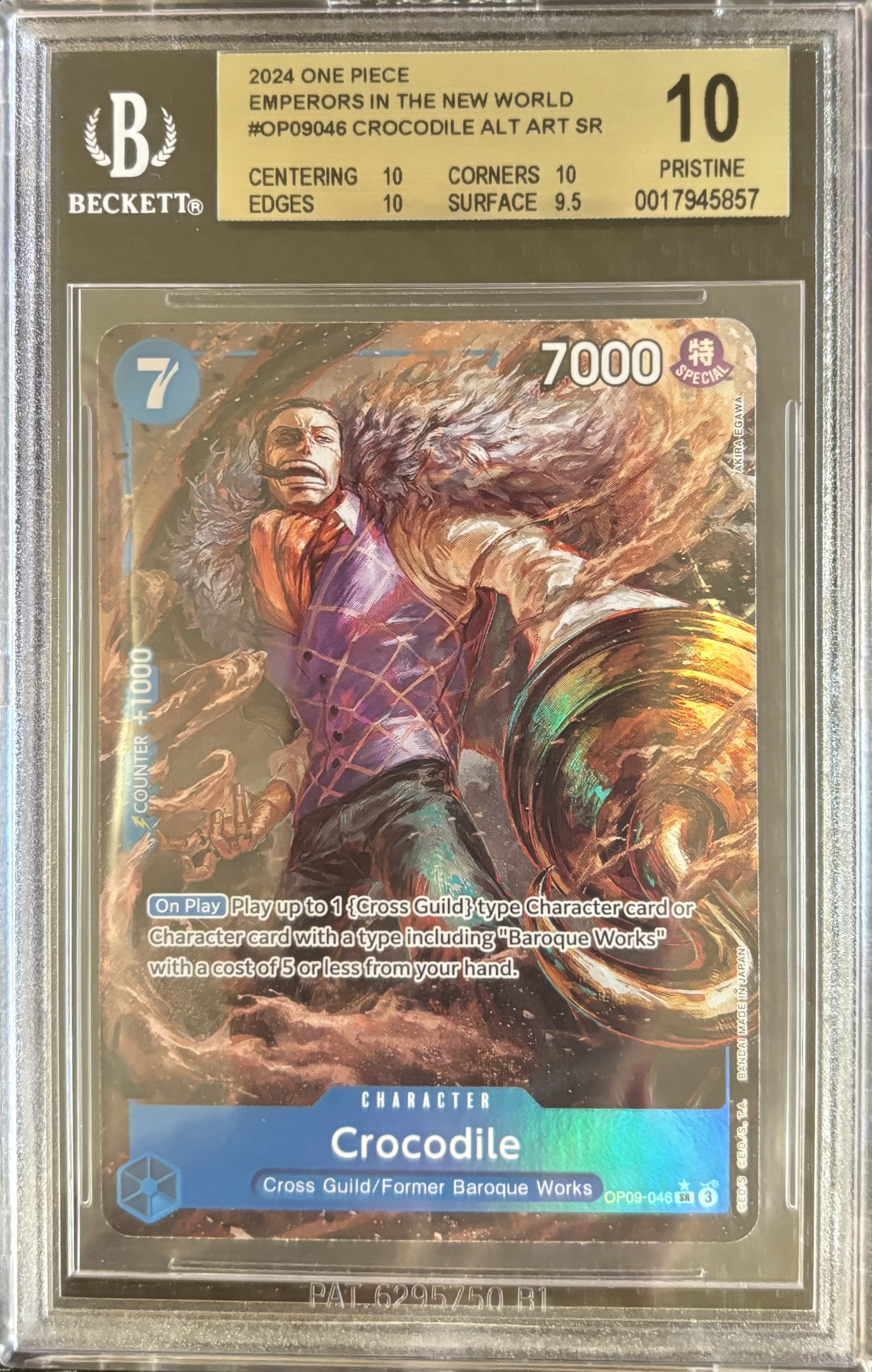 Crocodile Alt Art SR - One Piece Card Game
