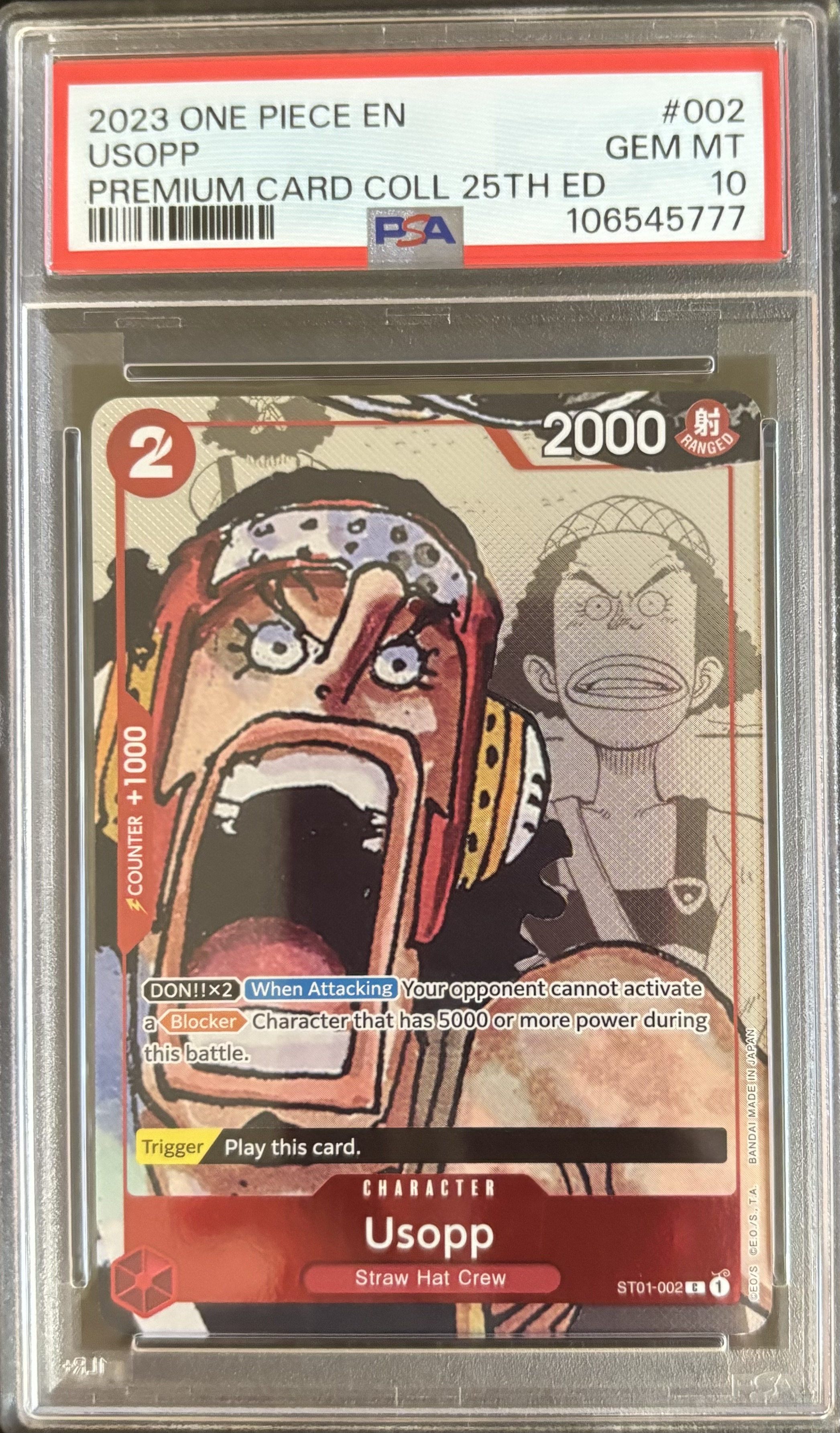Carta Usopp One Piece 25th Edición