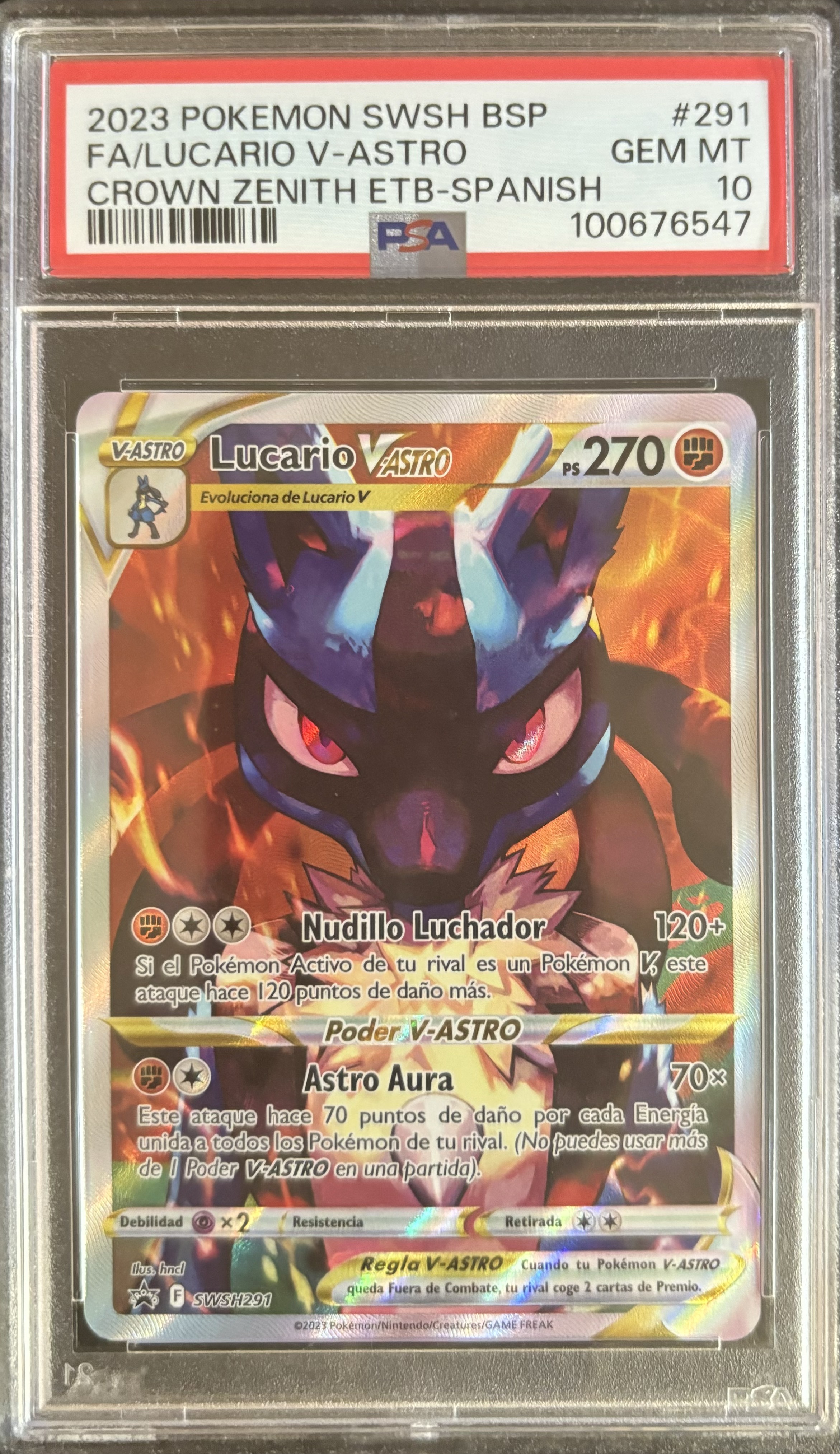 Carta Pokémon Lucario V-ASTRO