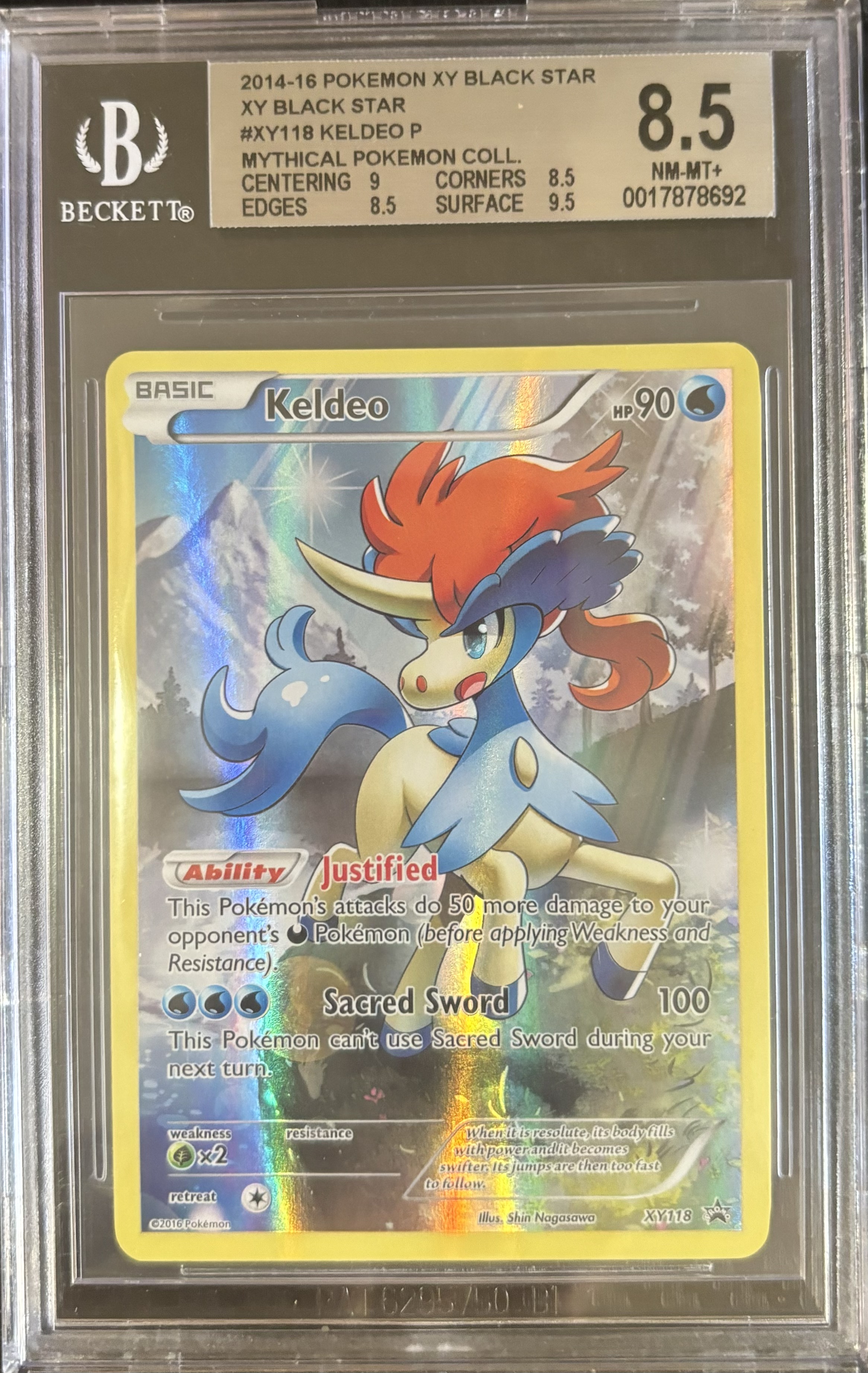 Carta Pokémon Keldeo XY Black Star