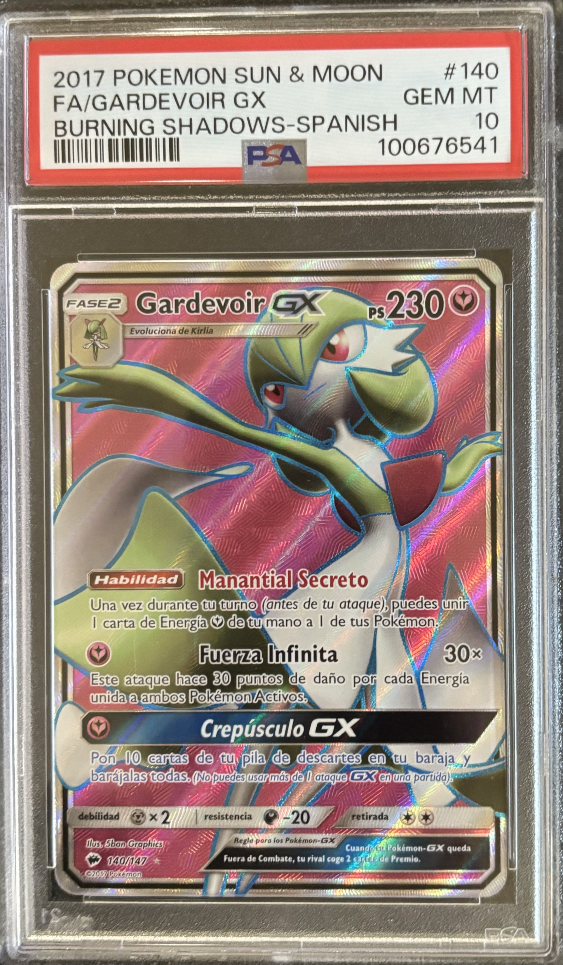Gardevoir GX FA #140 - Burning Shadows Español