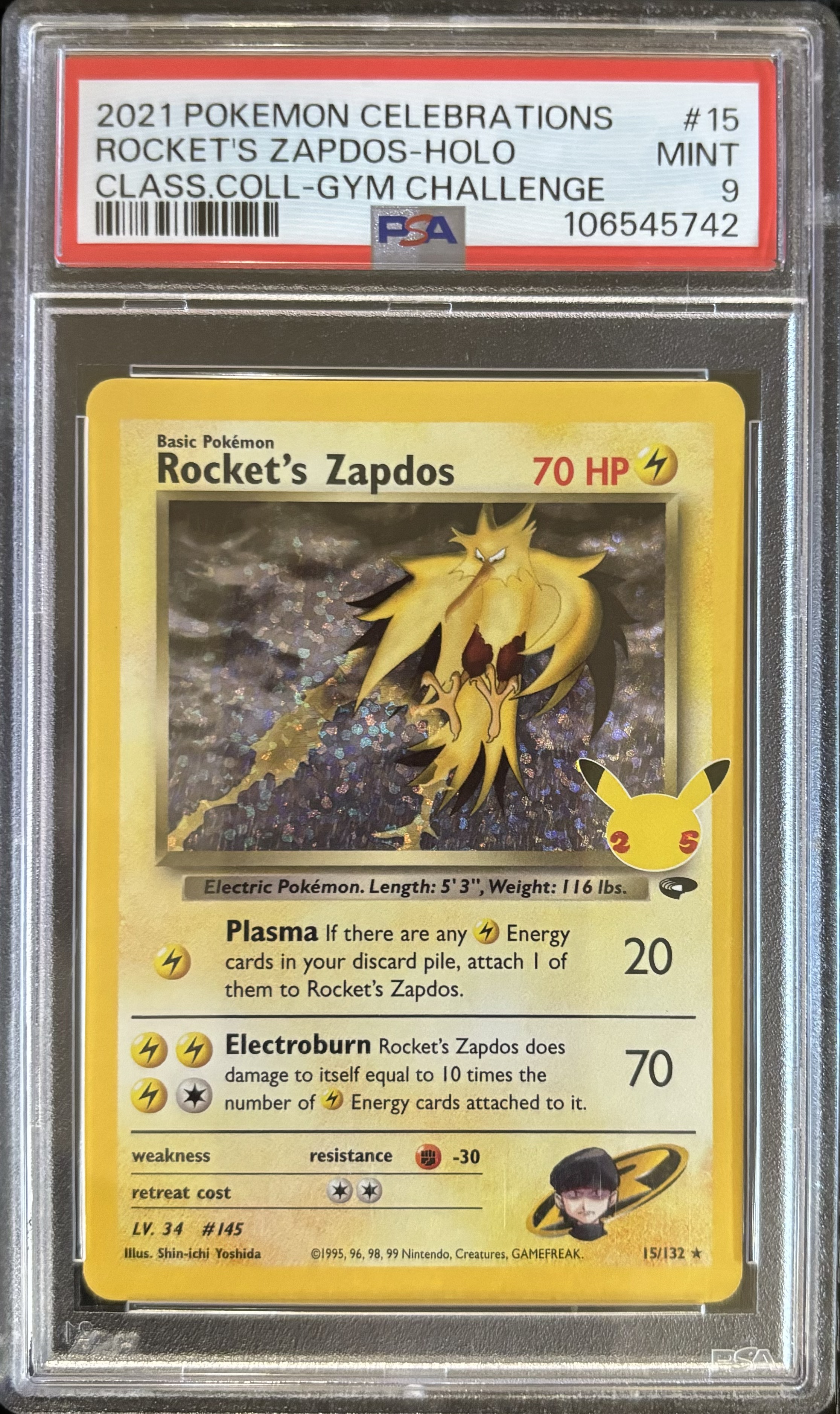 Rocket's Zapdos Pokémon Celebrations 2021
