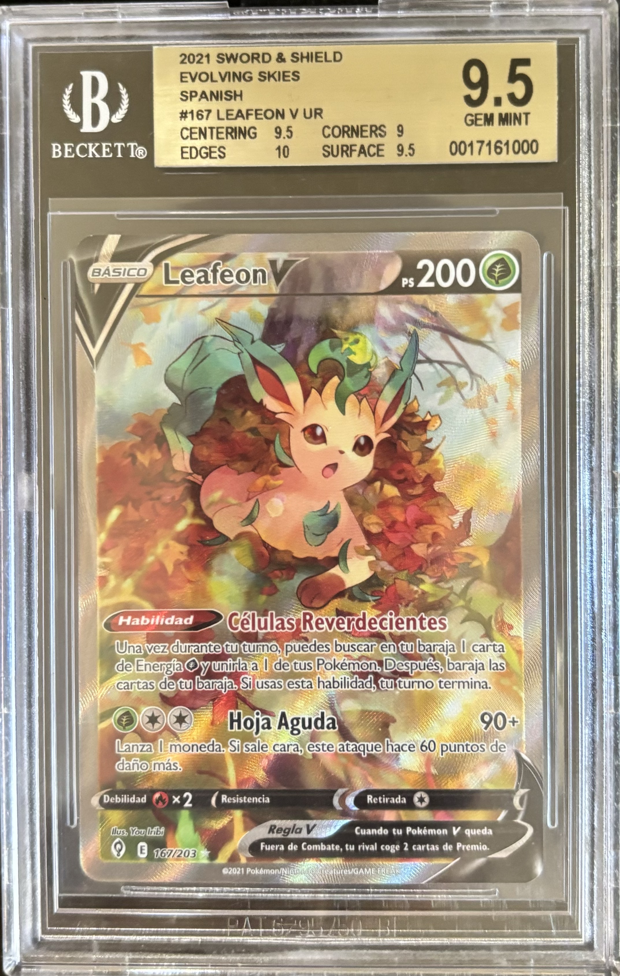 Carta Pokémon Leafeon V 2021