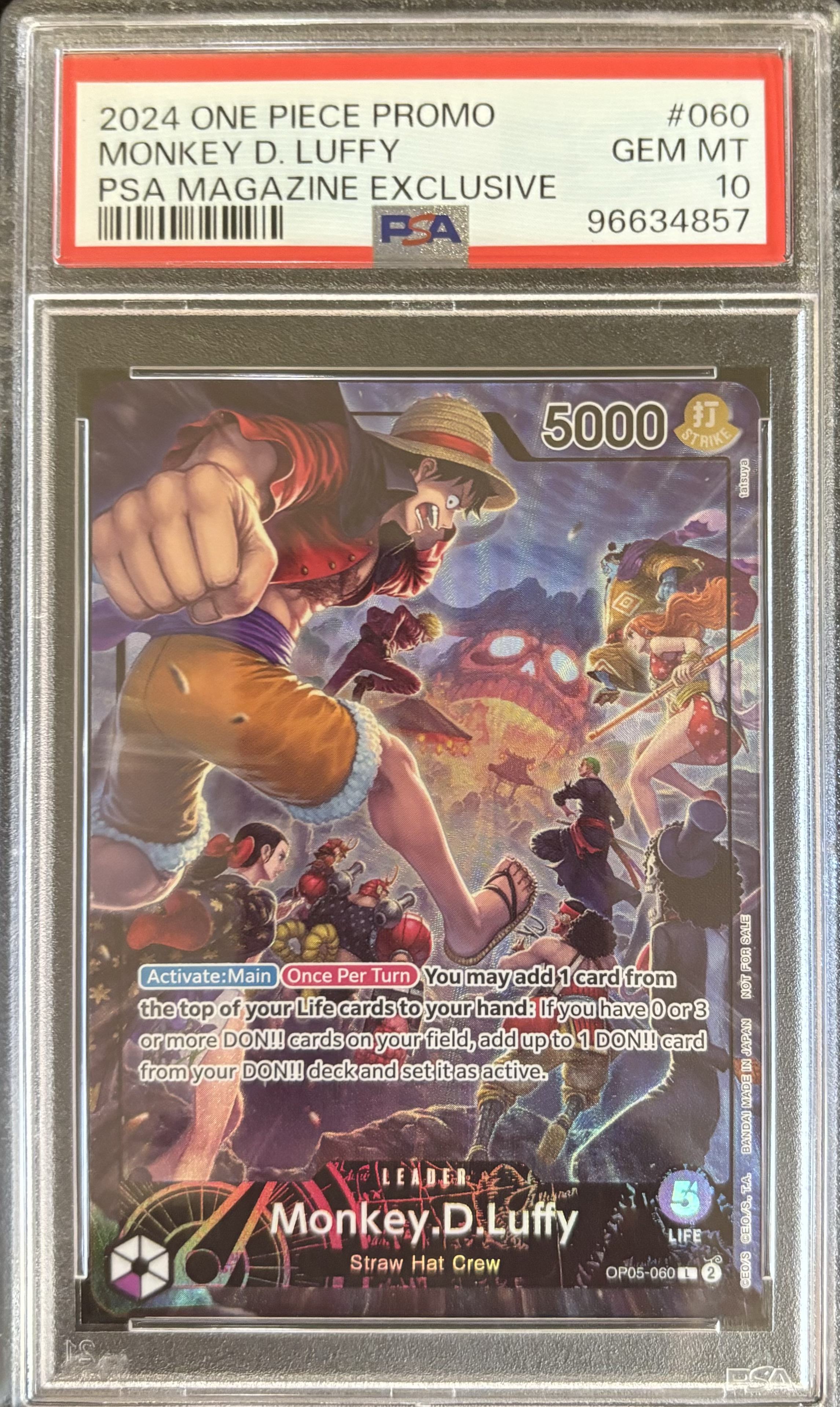 Carta promo 2024 One Piece Monkey D. Luffy
